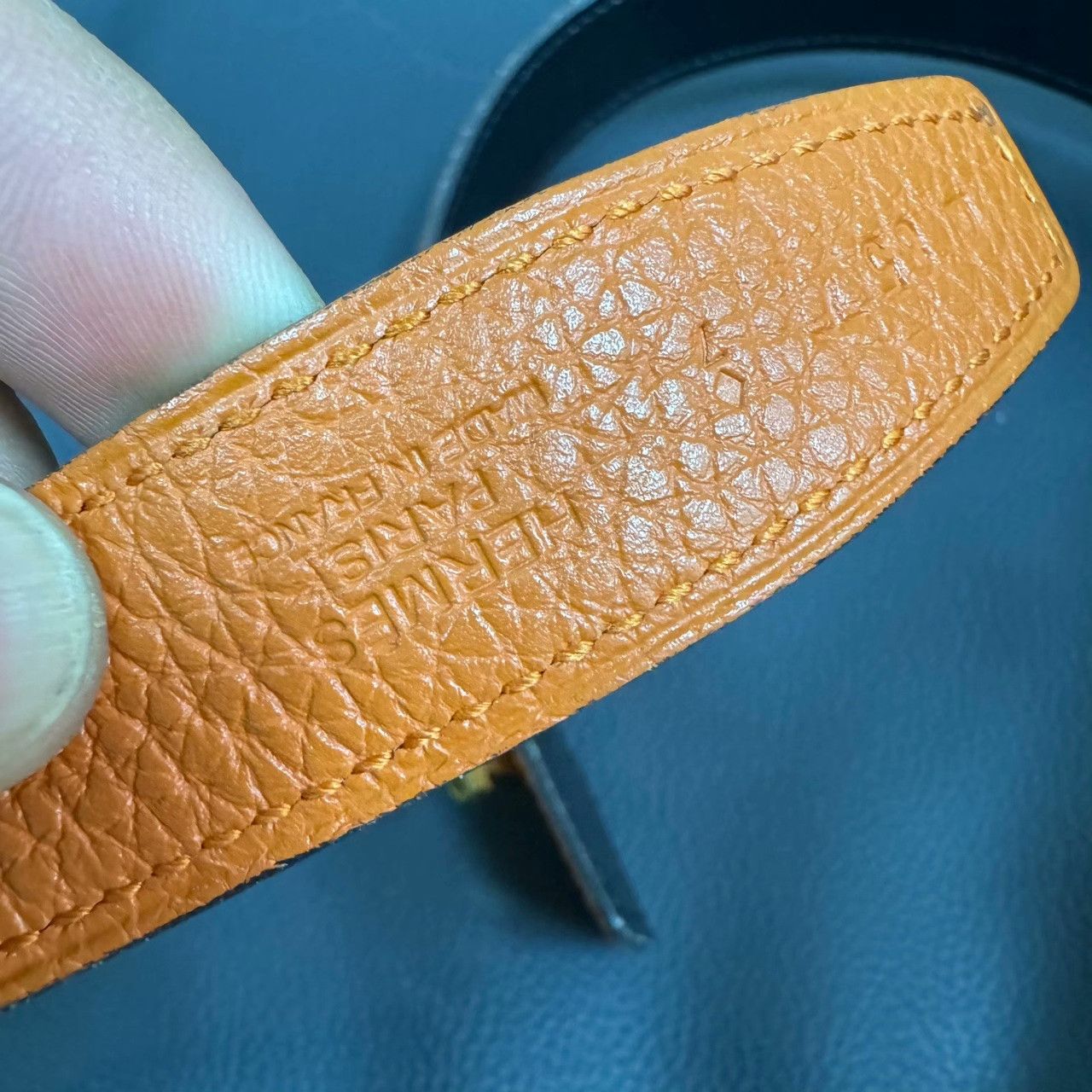 Hermes Hermes Orange Belt 42.5 Men Size ONE SIZE - 5 Thumbnail