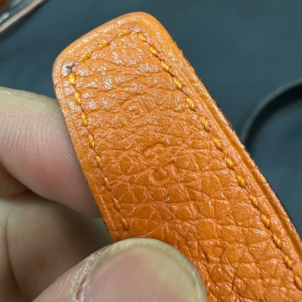 Hermes Hermes Orange Belt 42.5 Men Size ONE SIZE - 2 Thumbnail