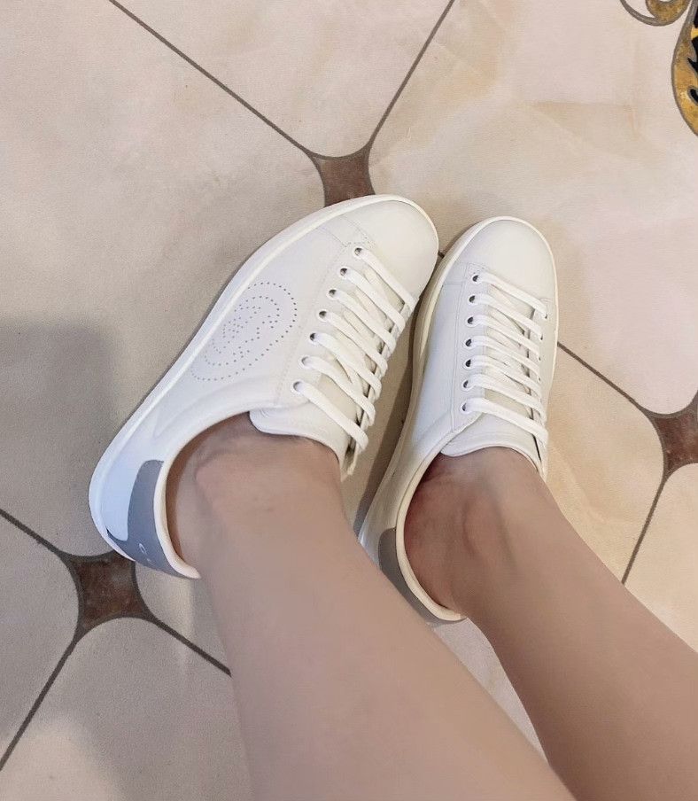 Gucci Gucci White Lowtop Sneakers 44 Men Size US 10.5 / EU 43-44 - 8 Thumbnail