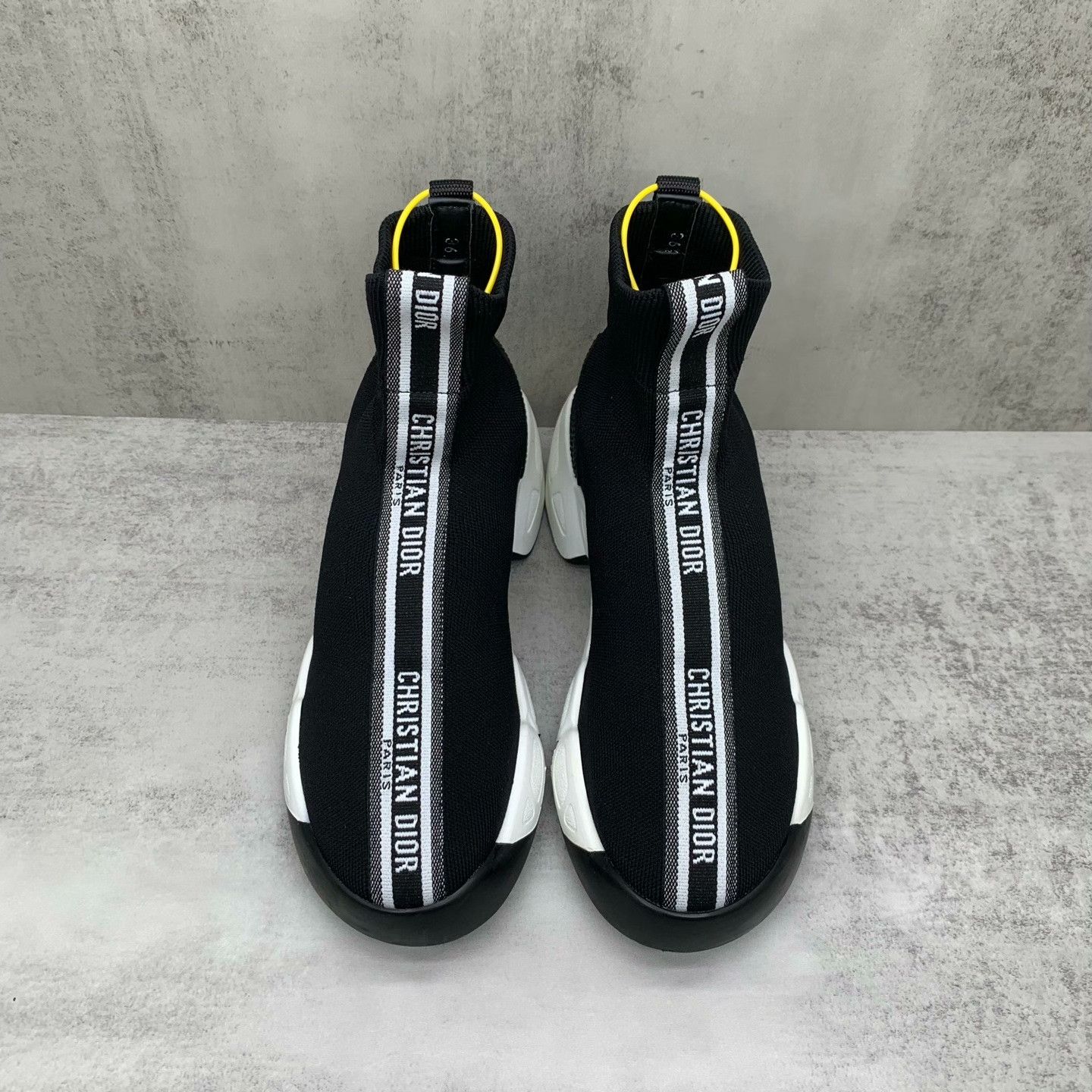 Dior Dior Black Hitop Sneakers 36 Women Size US 6 / IT 36 - 4 Thumbnail