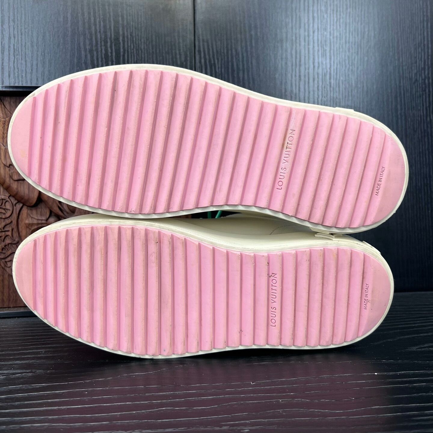 Louis Vuitton Louis Vuitton Limited Pink Lowtop Sneakers 38 Women Size US 7.5 / IT 37.5 - 7 Thumbnail