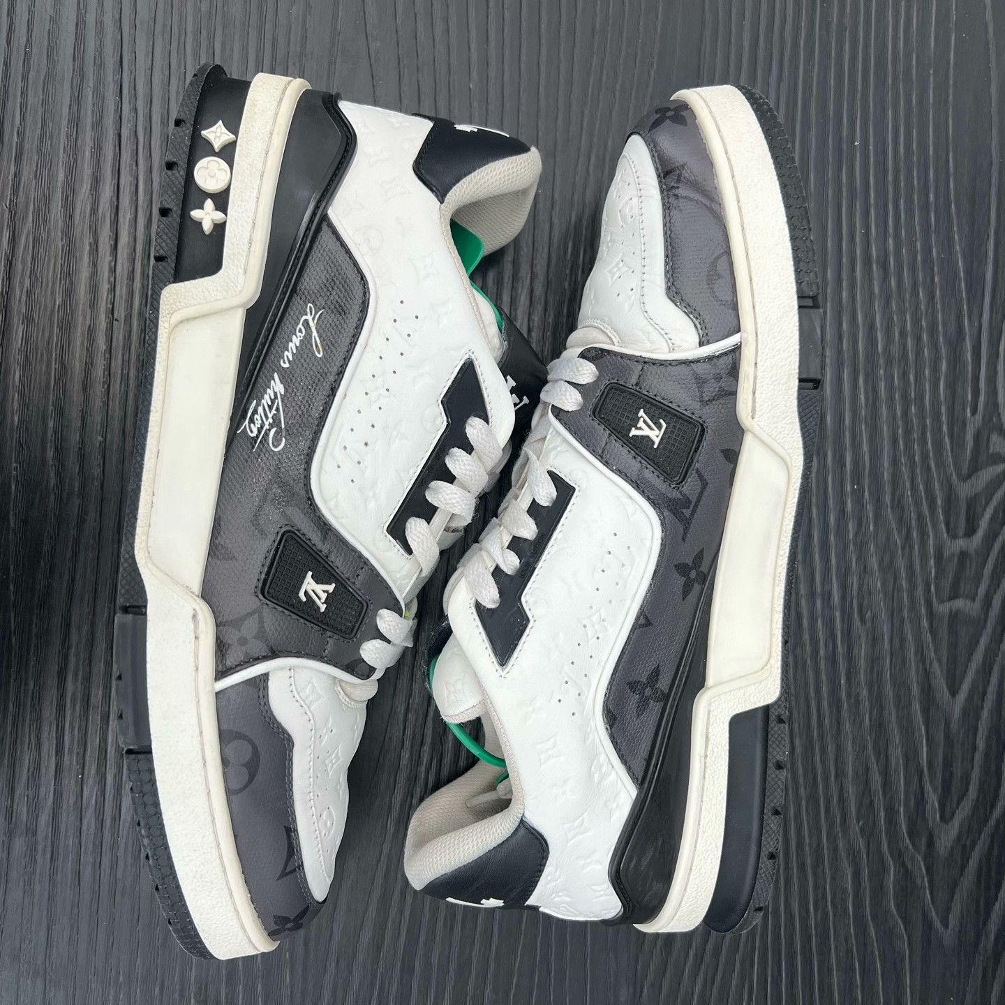 Louis Vuitton Louis Vuitton Training Black Lowtop Sneakers 41 Men Size US 8.5 / EU 41-42 - 3 Thumbnail