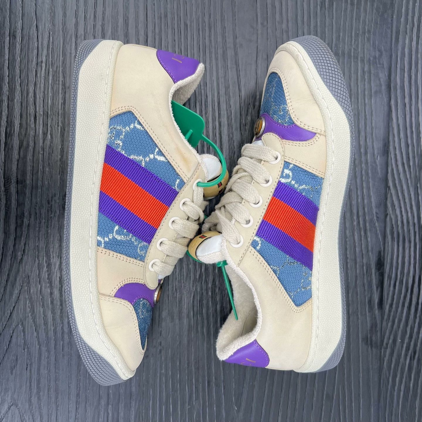 Gucci Gucci Blue Lowtop Sneakers 35 Women Size US 5 / IT 35 - 3 Thumbnail