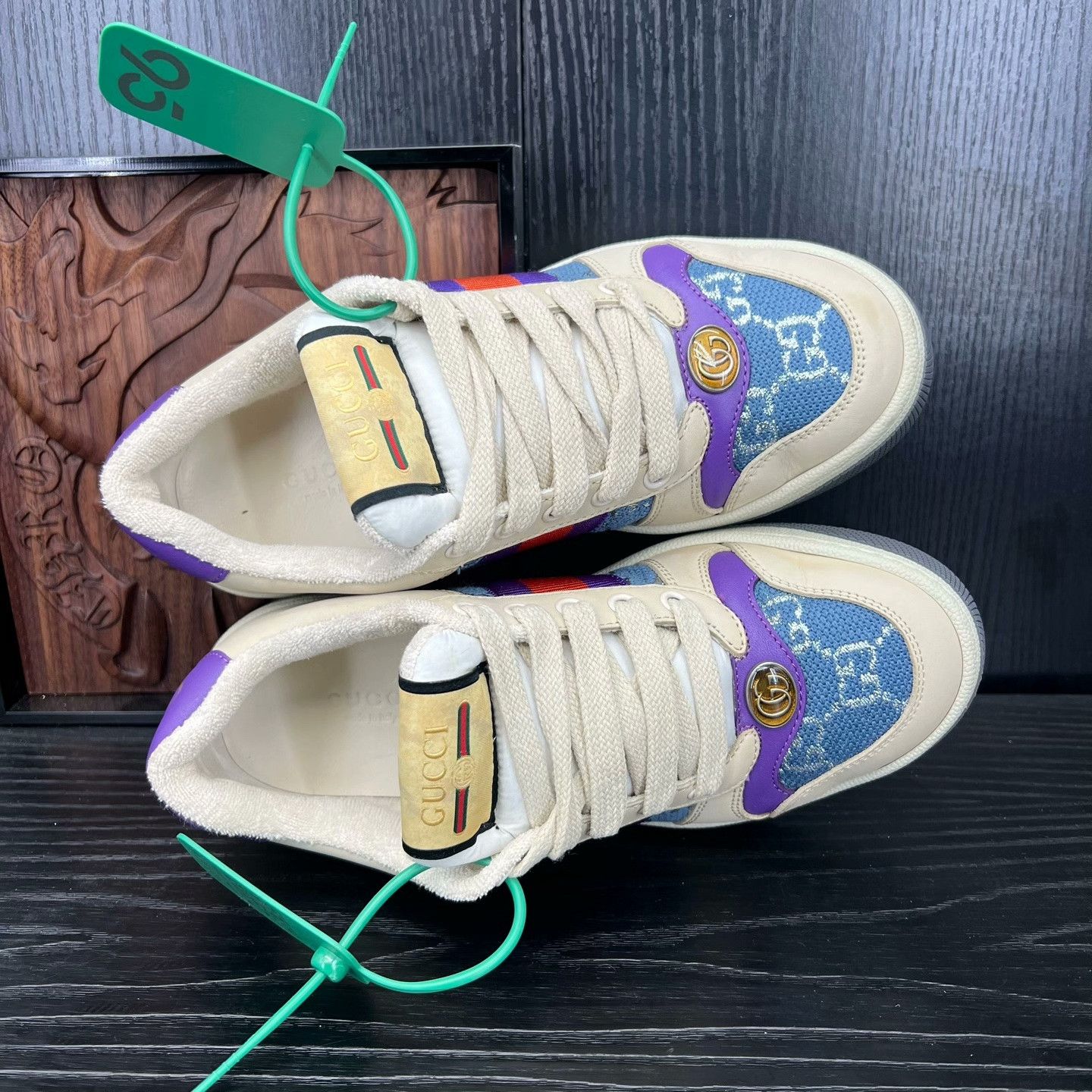 Gucci Gucci Blue Lowtop Sneakers 35 Women Size US 5 / IT 35 - 5 Thumbnail