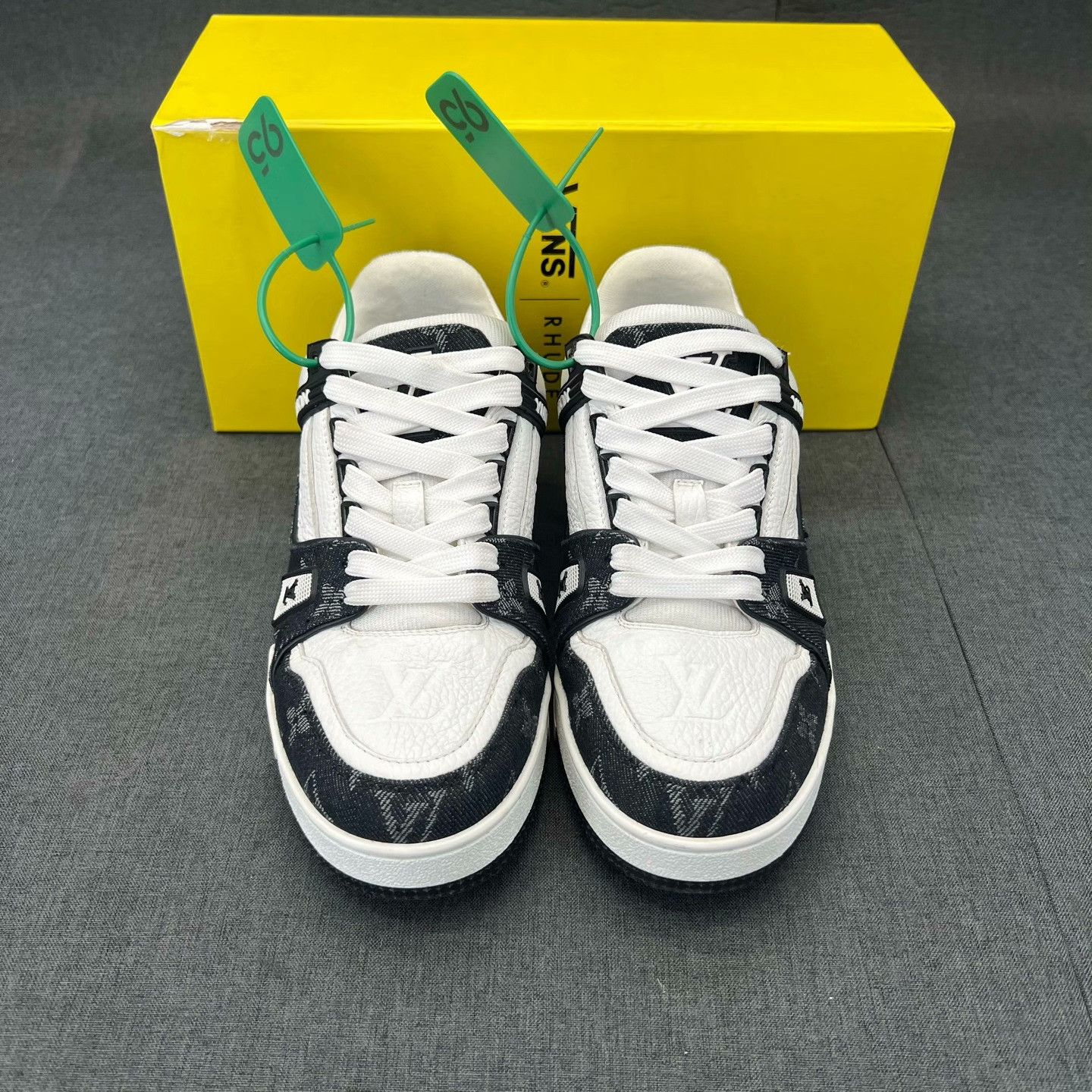 Louis Vuitton Louis Vuitton Training Denim Black Lowtop Sneakers 37 Women Size US 6.5 / IT 36.5 - 4 Thumbnail