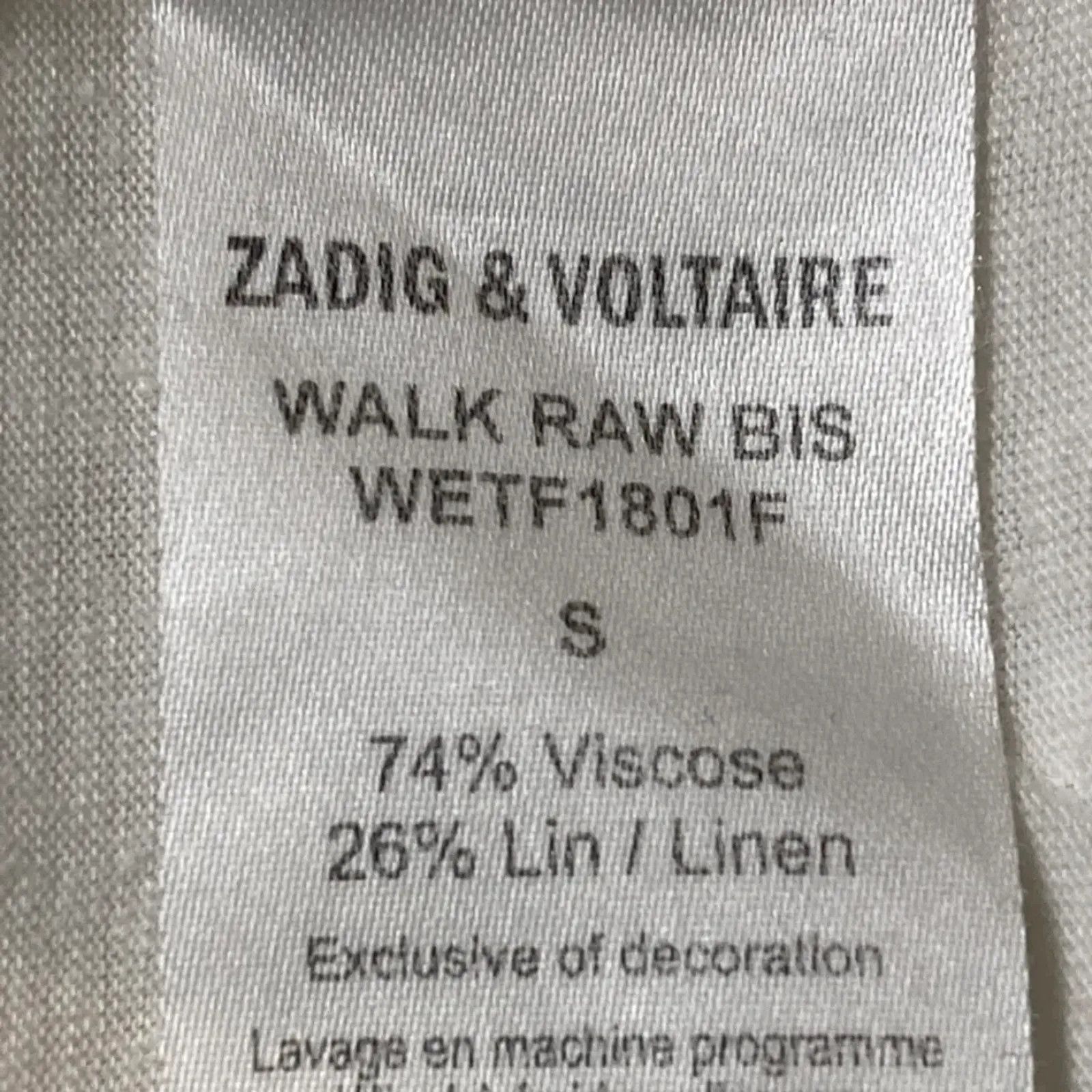 Zadig & Voltaire Zadig & Voltaire Short Sleeve T-shirt Size S / US 4 / IT 40 - 4 Thumbnail