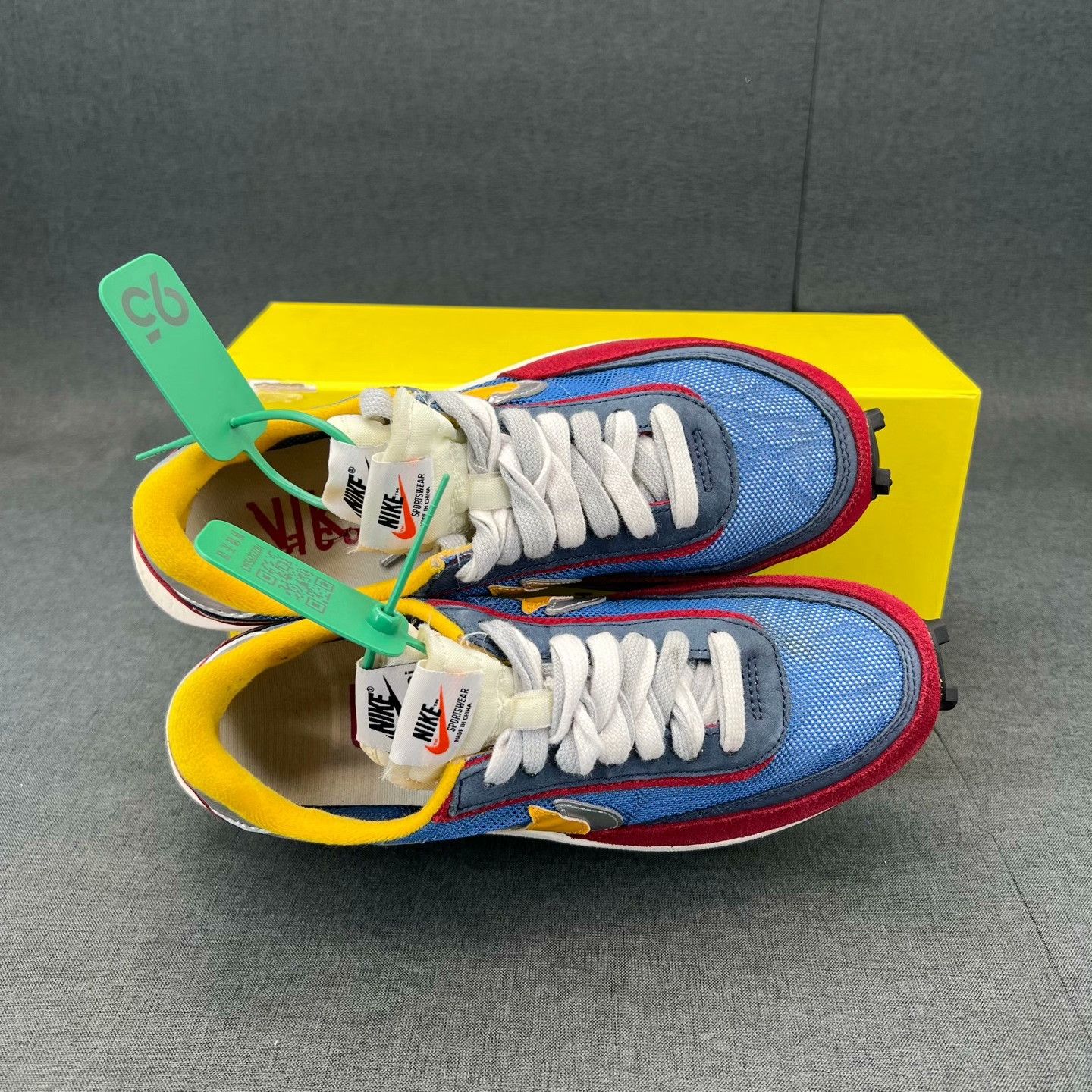 Sacai Sacai Blue Lowtop Sneakers 39 Men Size US 6.5 / EU 39-40 - 8 Thumbnail