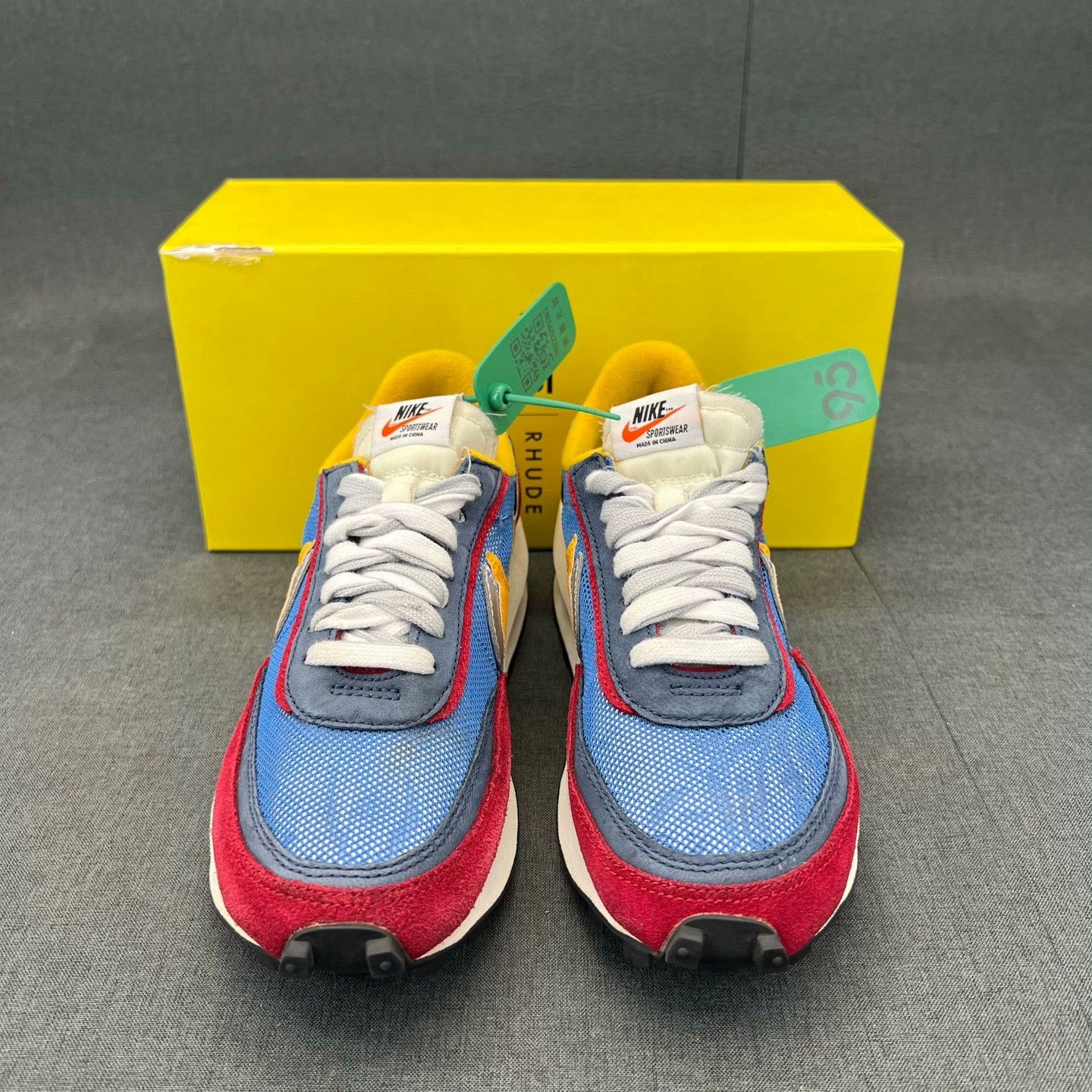 Sacai Sacai Blue Lowtop Sneakers 39 Men Size US 6.5 / EU 39-40 - 4 Thumbnail