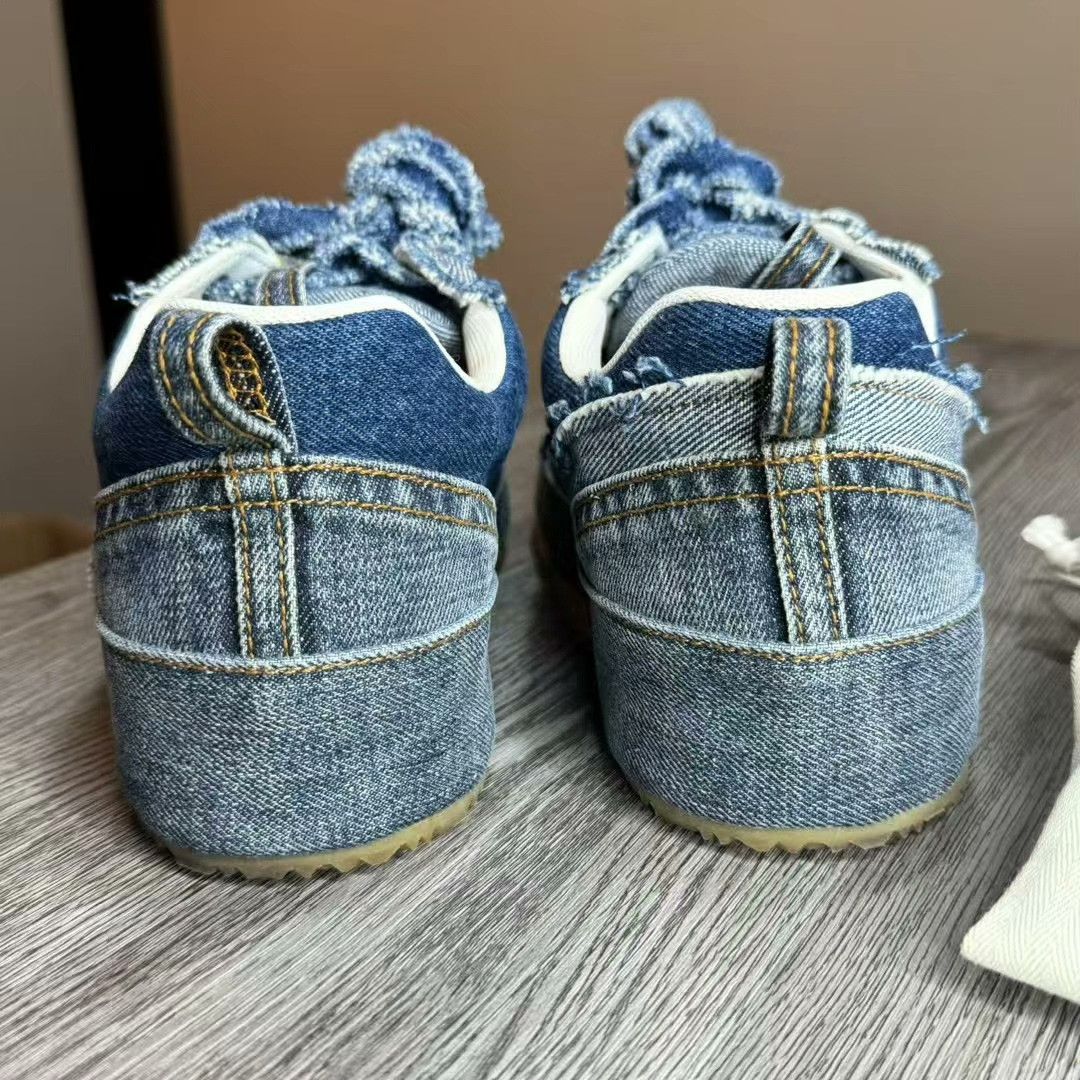 Loewe Loewe Denim Lowtop Sneakers 41 Women Size US 10 / IT 40 - 5 Thumbnail