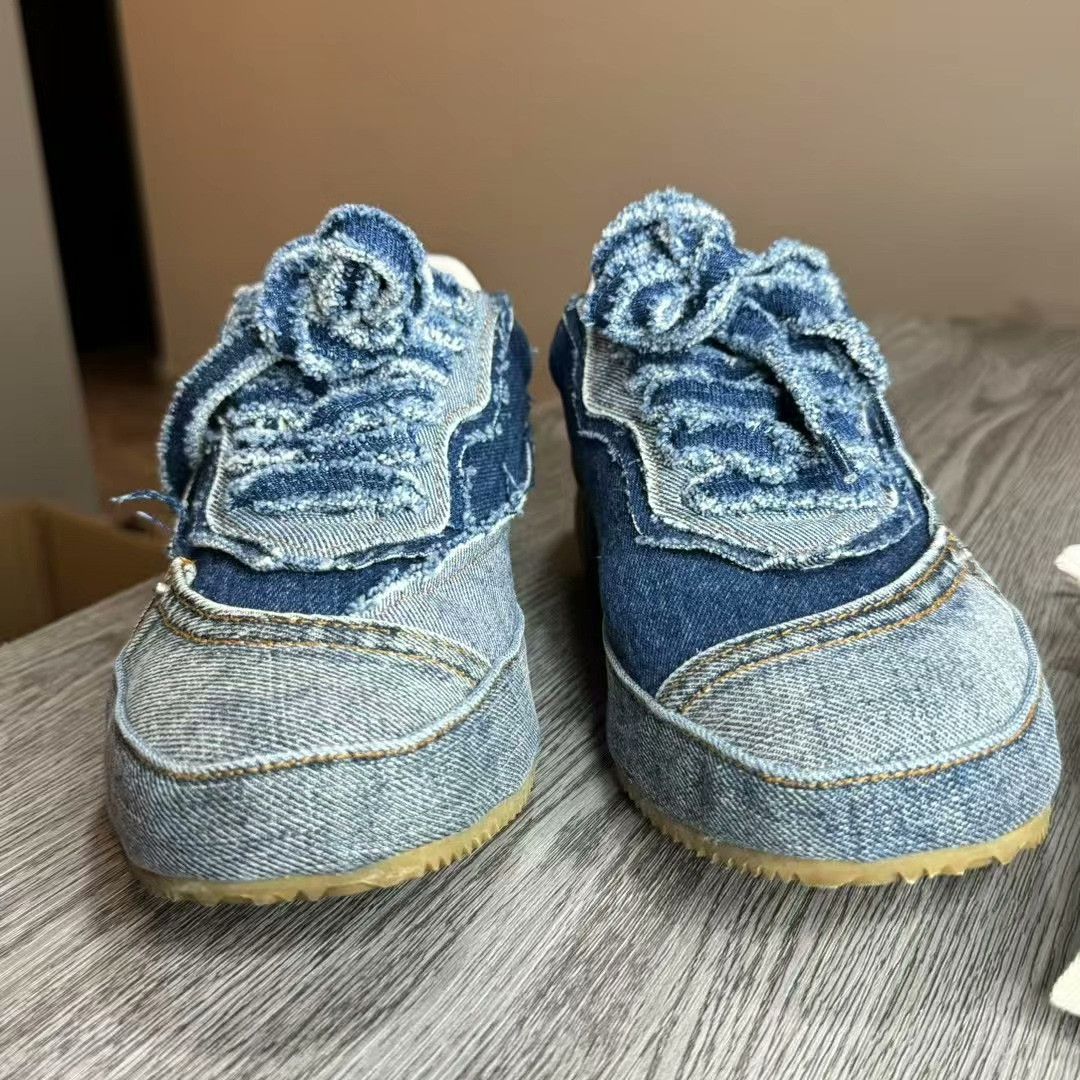 Loewe Loewe Denim Lowtop Sneakers 41 Women Size US 10 / IT 40 - 4 Thumbnail