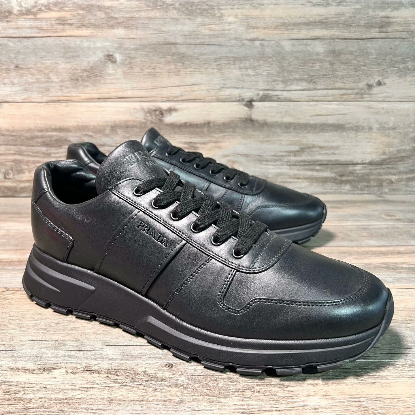 Prada Prada Casual Black Lowtop Sneakers 44 Men Size US 10.5 / EU 43-44 - 2 Thumbnail