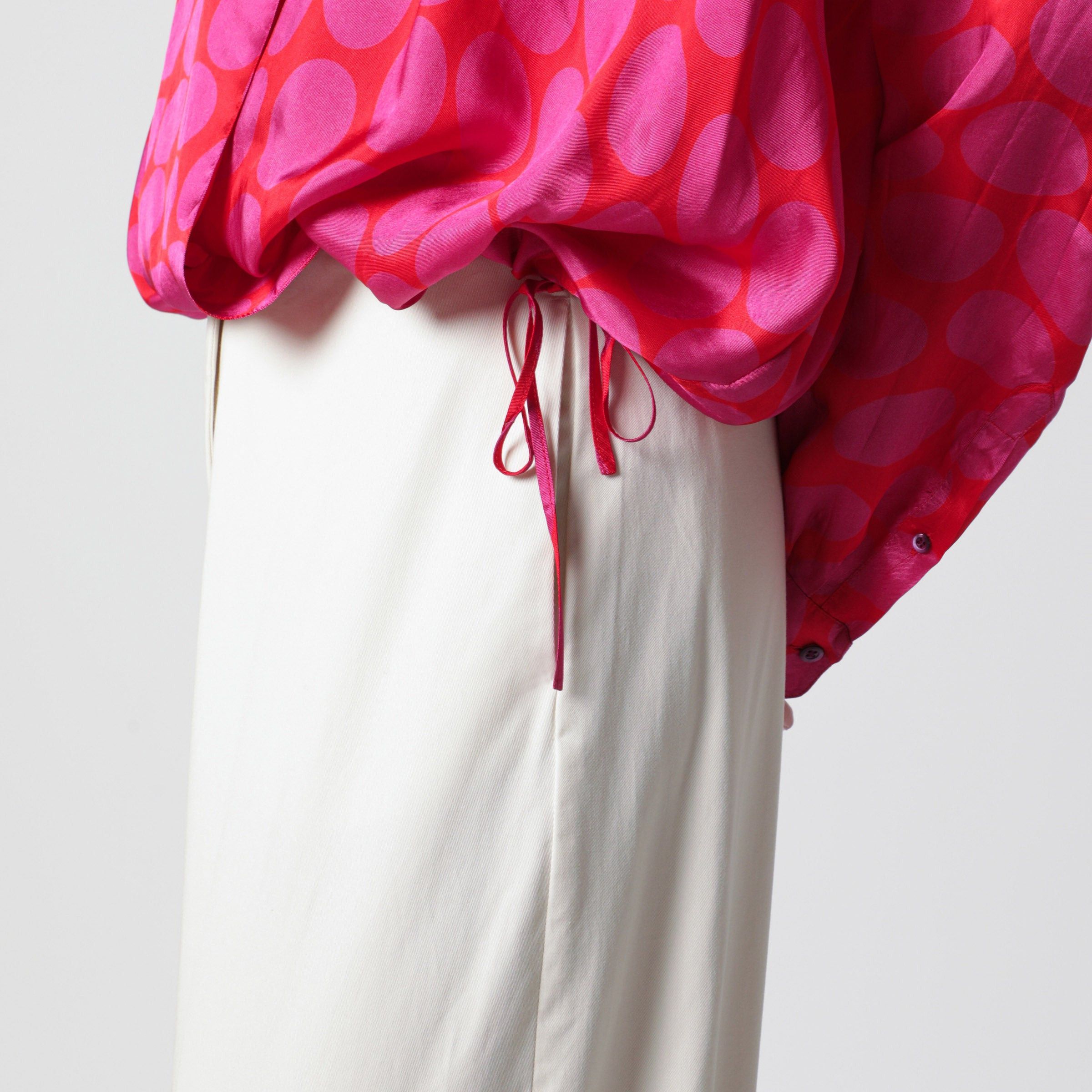 Dries Van Noten Dries Van Noten Crossed Shirt With Fuchsia Print Size M / US 6-8 / IT 42-44 - 2 Thumbnail
