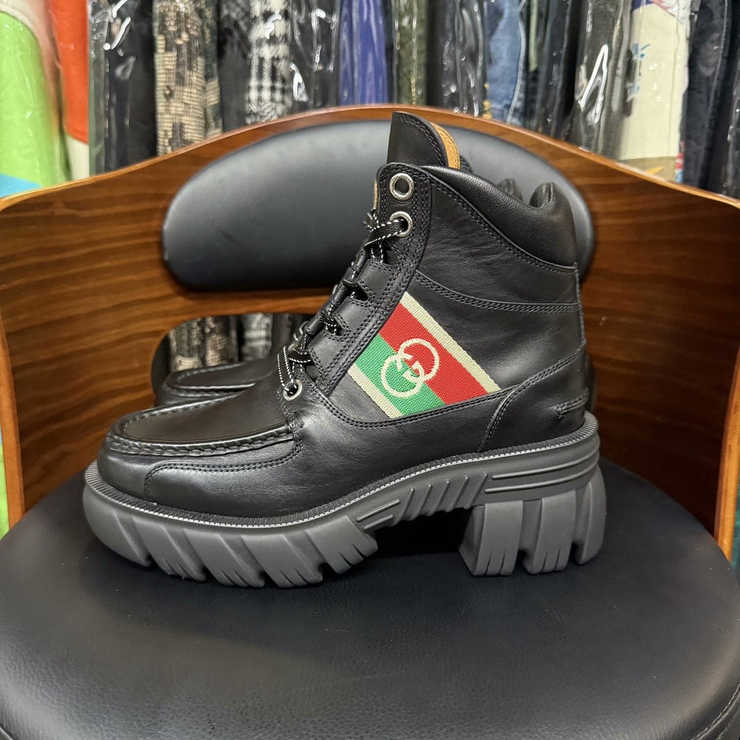 Gucci Gucci Black Boots 36 Women Size US 6 / IT 36 - 6 Thumbnail