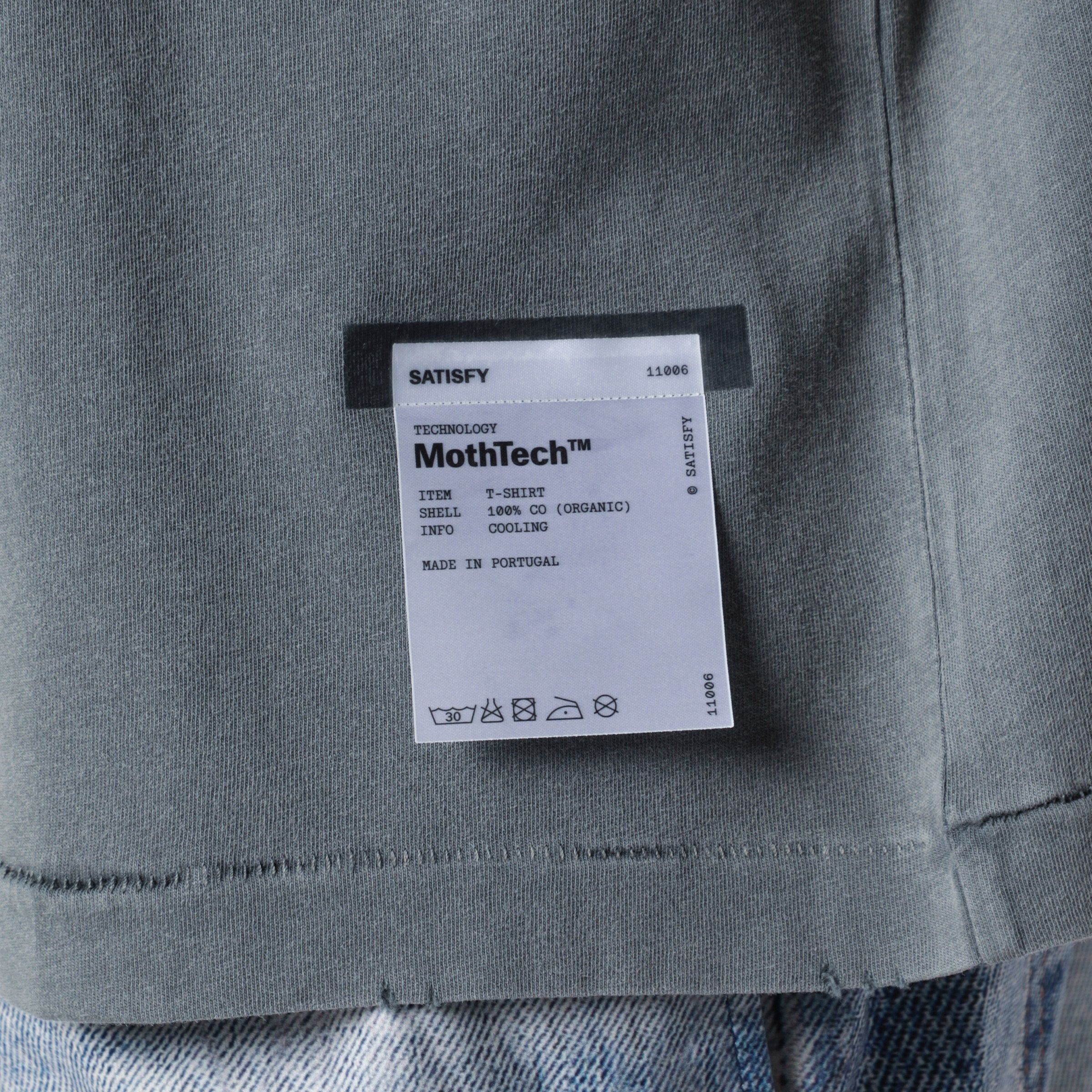 Satisfy Satisfy Mothtech Faded Black T-Shirt With Logo Print Size US S / EU 44-46 / 1 - 2 Thumbnail