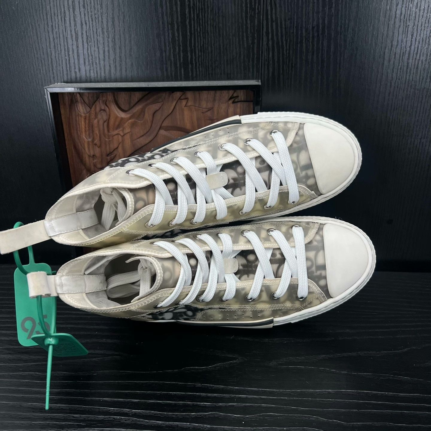 Dior Dior Black Hitop Sneakers 23 Women Size US 8 / IT 38 - 6 Thumbnail