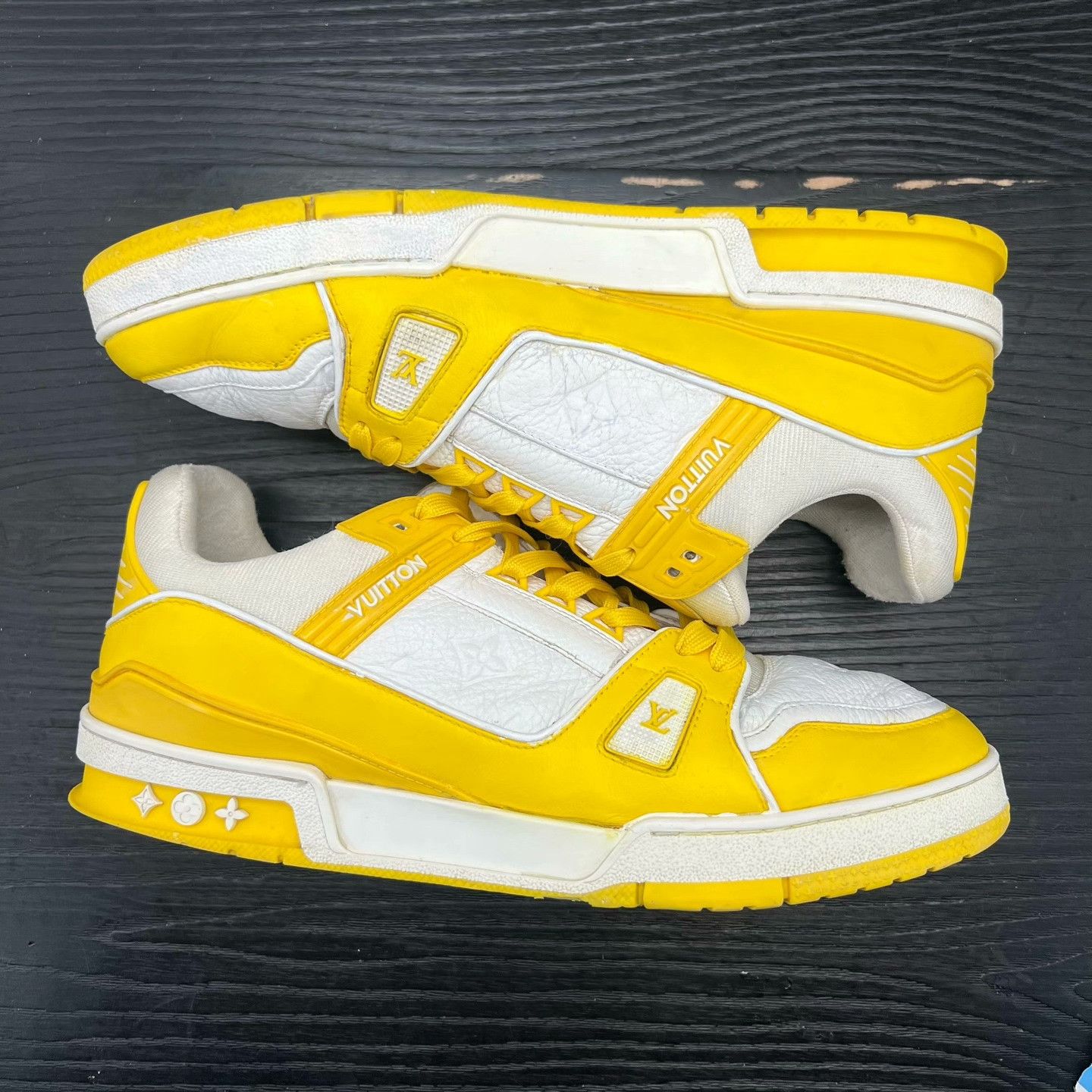 Louis Vuitton Louis Vuitton Training Yellow Lowtop Sneakers 44 Men Size US 10.5 / EU 43-44 - 3 Thumbnail