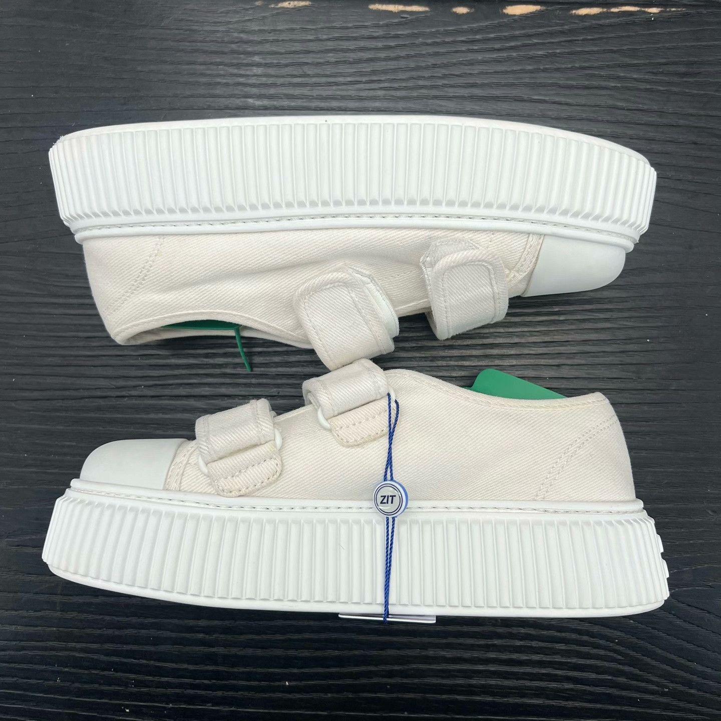 Miu Miu Miu Miu Canvas White Lowtop Sneakers 38 Women Size US 7.5 / IT 37.5 - 2 Thumbnail