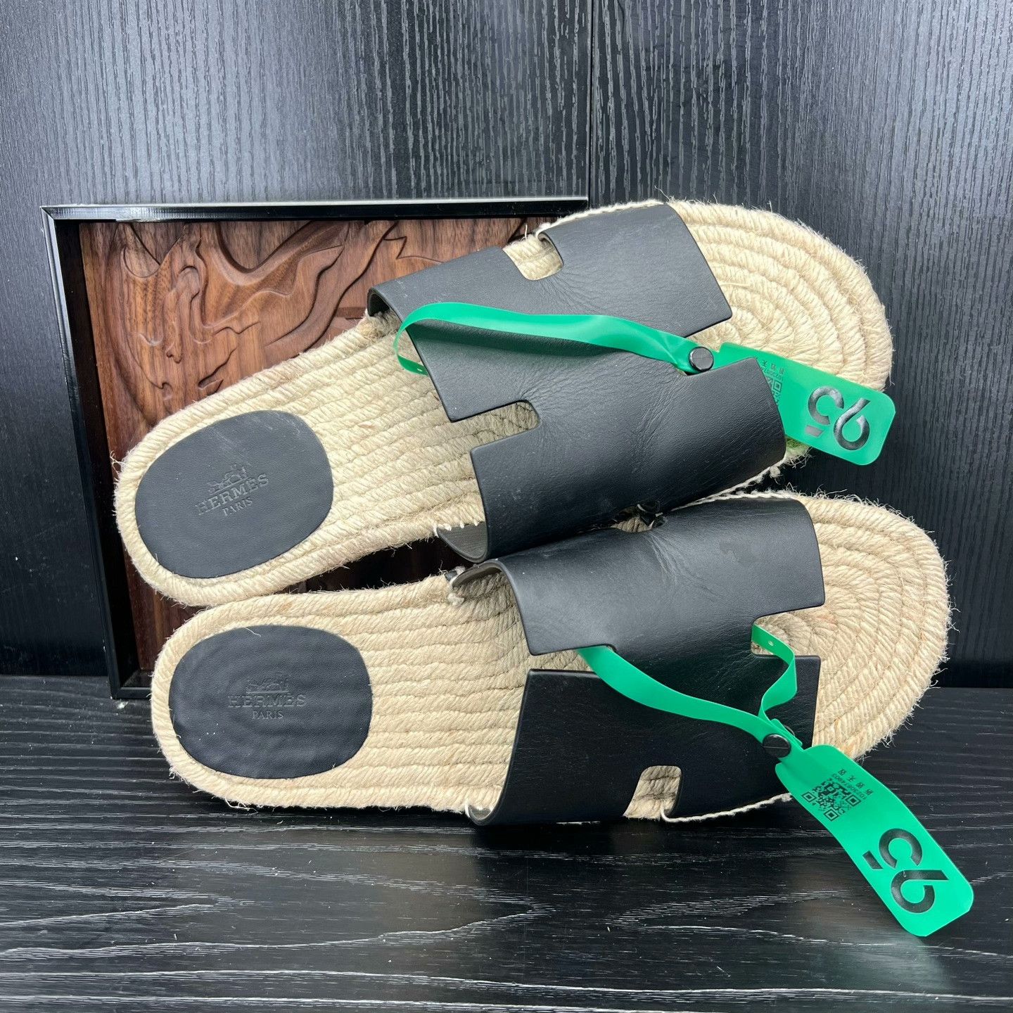 Hermes Hermes Black Sandals 44 Men Size US 10.5 / EU 43-44 - 7 Thumbnail