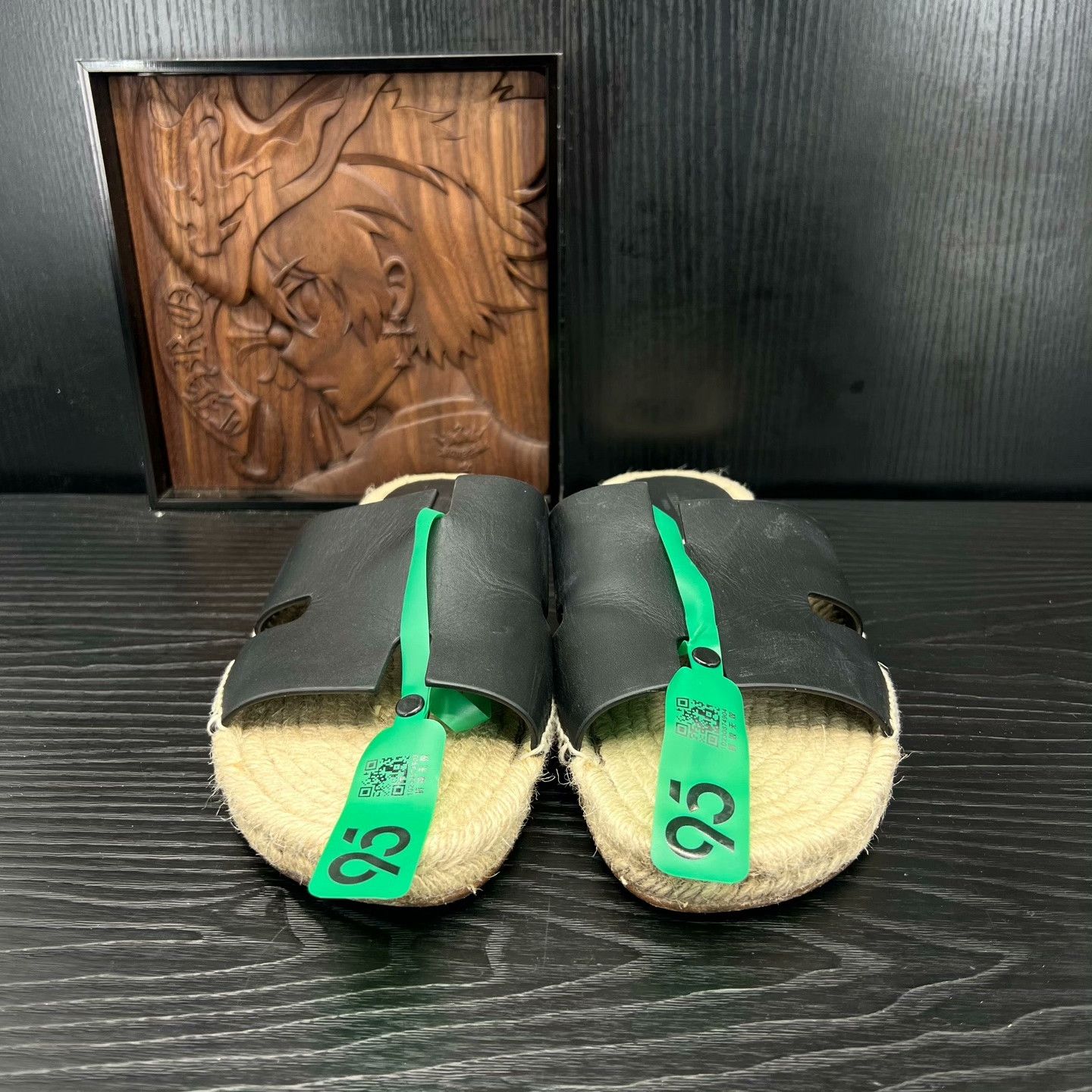 Hermes Hermes Black Sandals 44 Men Size US 10.5 / EU 43-44 - 4 Thumbnail