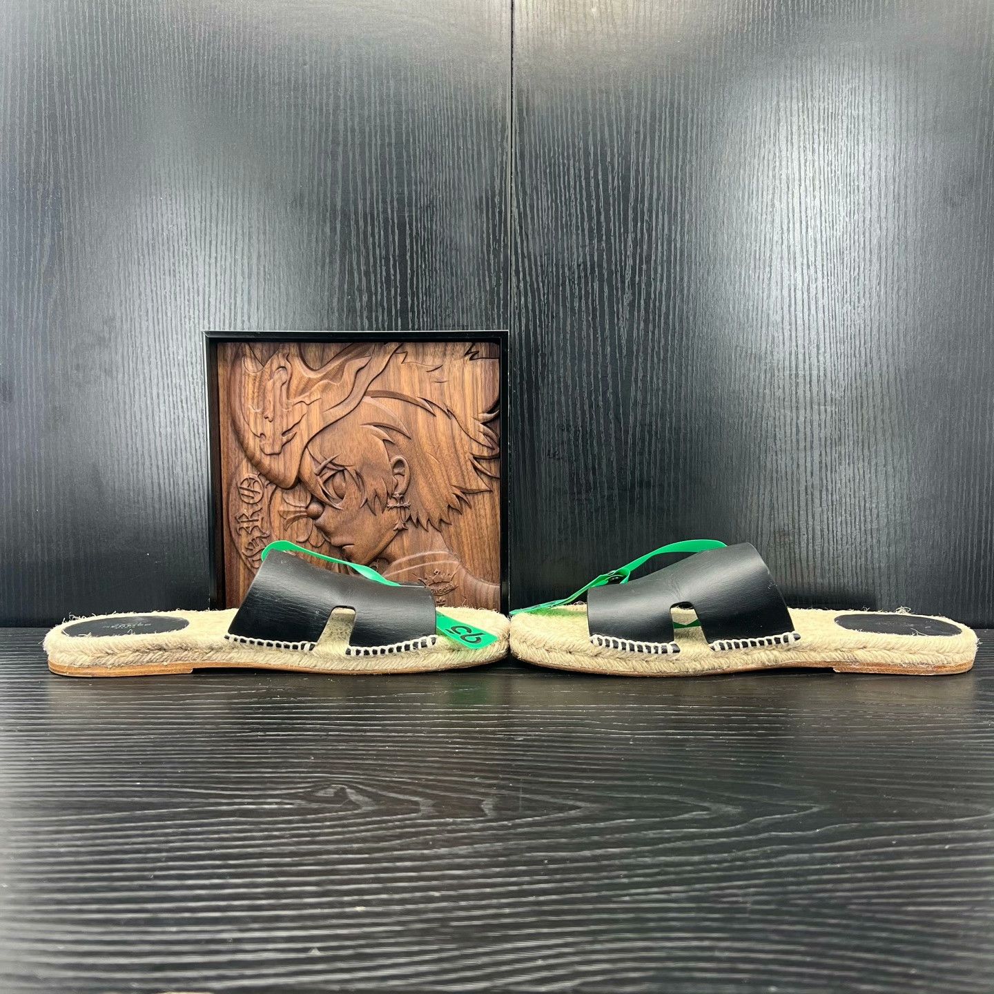 Hermes Hermes Black Sandals 44 Men Size US 10.5 / EU 43-44 - 3 Thumbnail