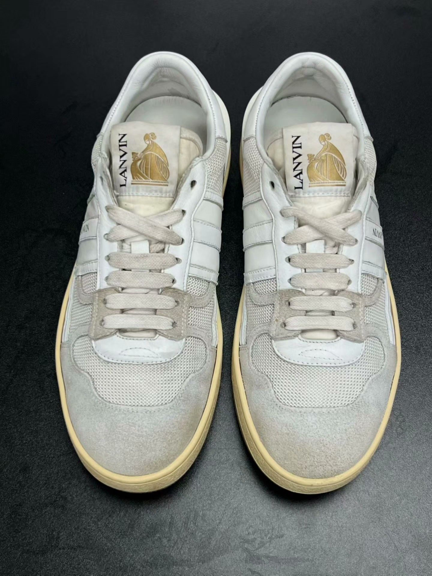 Lanvin Lanvin White Lowtop Sneakers 39 Men Size US 6.5 / EU 39-40 - 3 Thumbnail