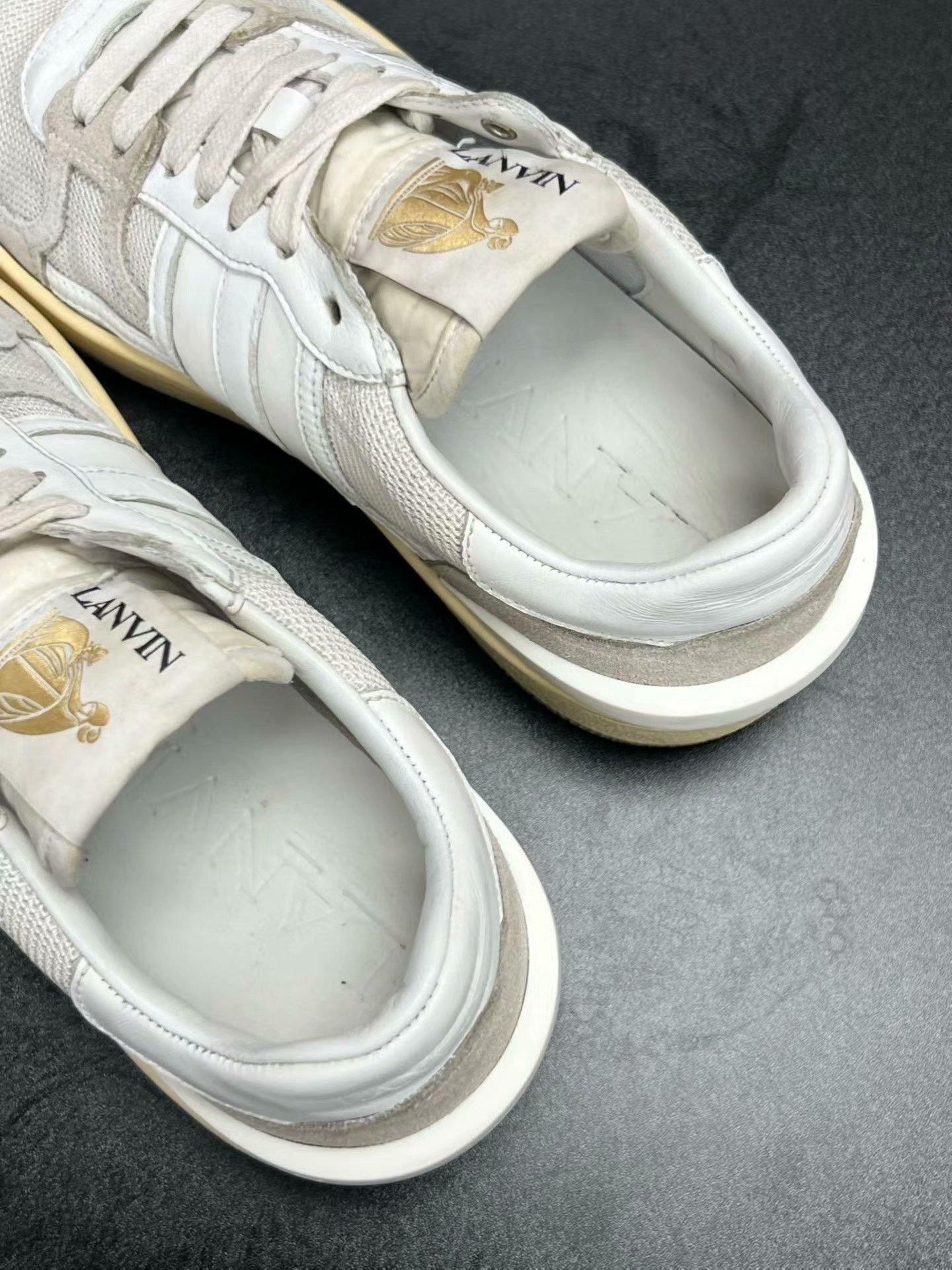 Lanvin Lanvin White Lowtop Sneakers 39 Men Size US 6.5 / EU 39-40 - 4 Thumbnail