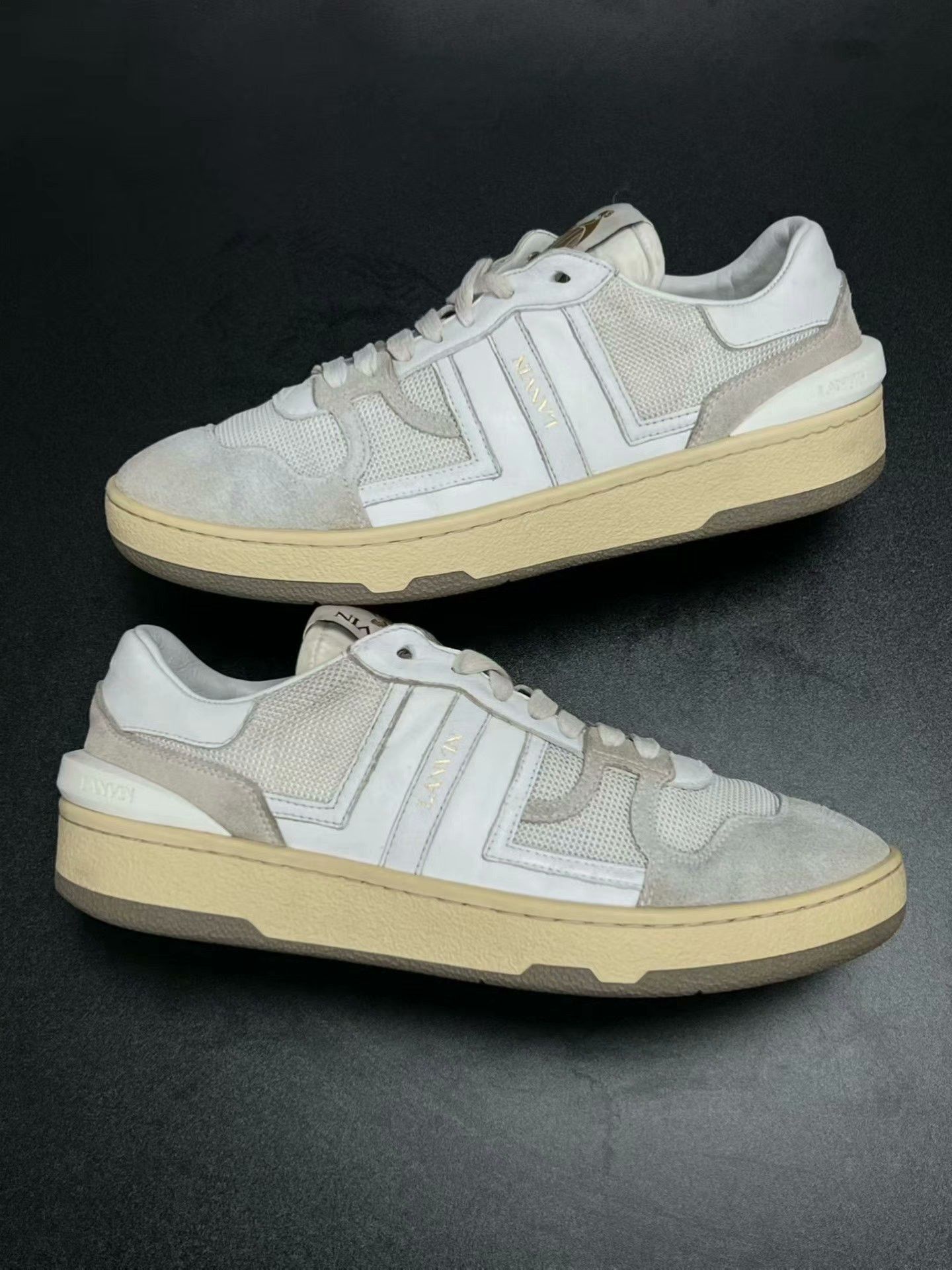 Lanvin Lanvin White Lowtop Sneakers 39 Men Size US 6.5 / EU 39-40 - 5 Thumbnail