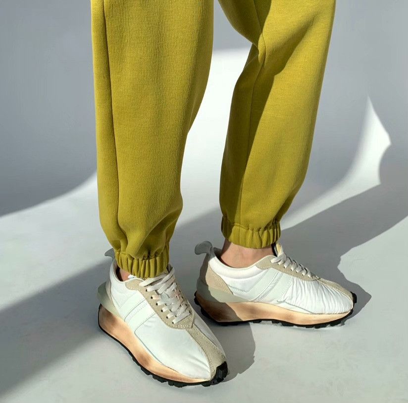 Lanvin Lanvin Distressed White Lowtop Sneakers 45 Men Size US 11.5 / EU 44-45 - 8 Thumbnail