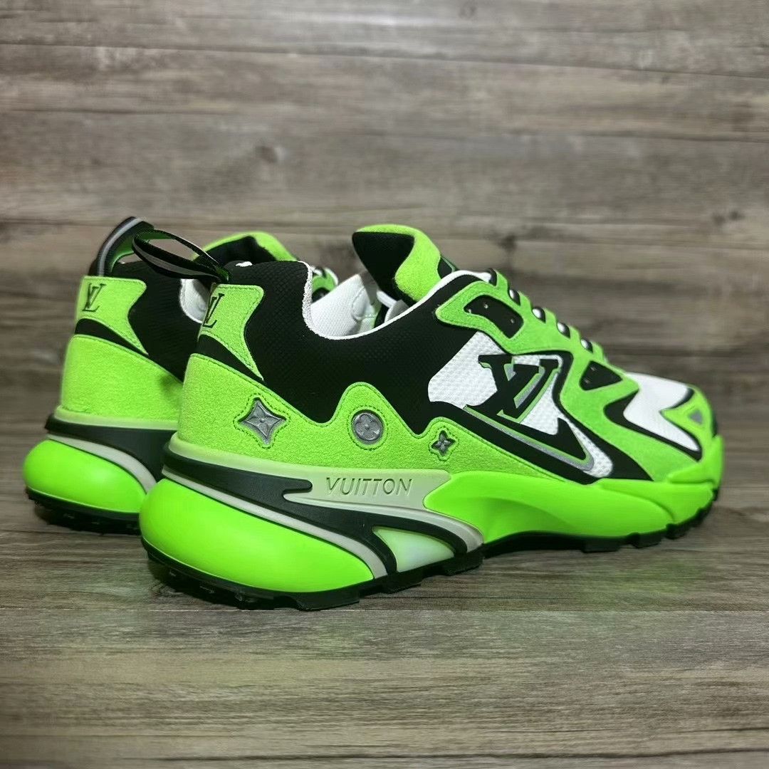 Louis Vuitton Louis Vuitton Running Green Lowtop Sneakers 42 Men Size US 9 / EU 42 - 4 Thumbnail