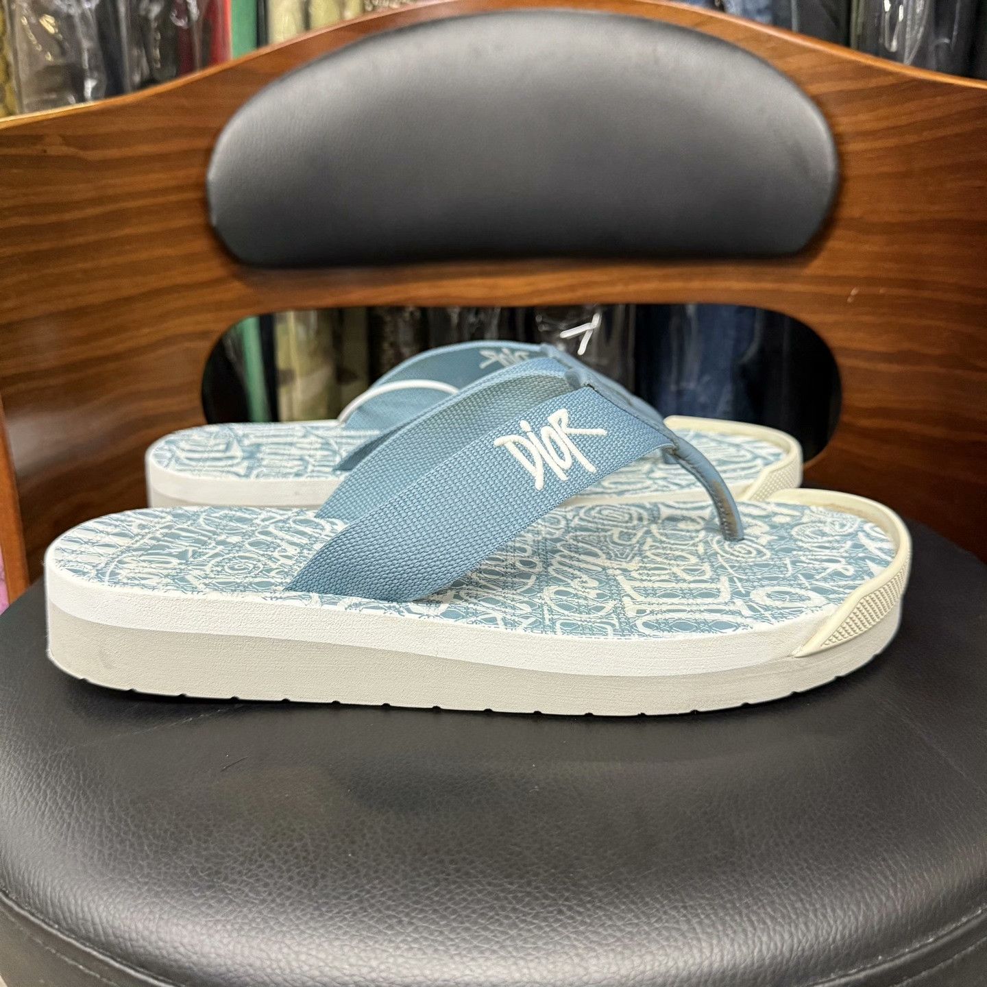 Dior Dior Collab Blue Sandals 41 Men Size US 8.5 / EU 41-42 - 4 Thumbnail