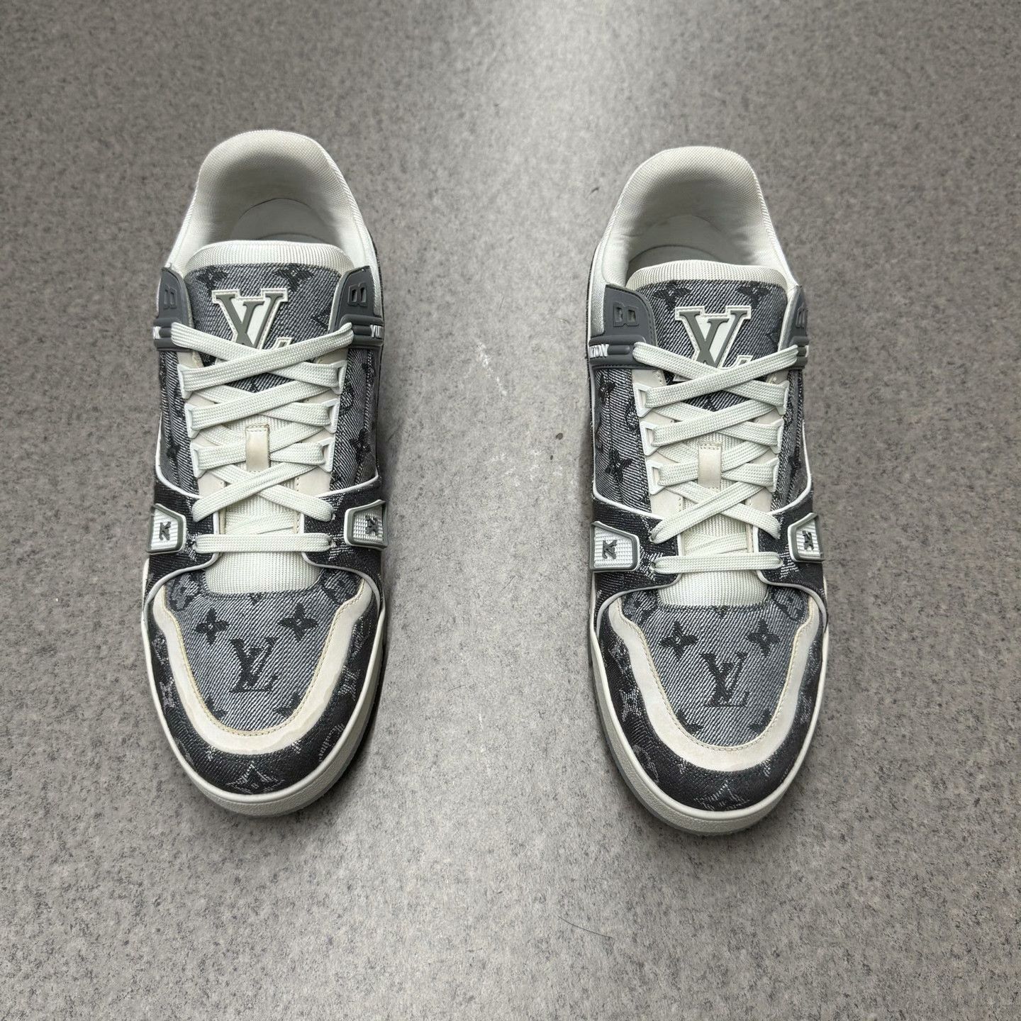 Louis Vuitton Louis Vuitton Training Denim White Lowtop Sneakers 10 Men Size US 10 / EU 43 - 8 Thumbnail