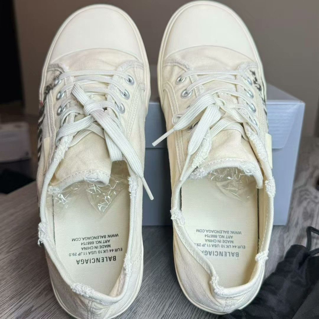 Balenciaga Balenciaga Canvas Lowtop Sneakers 44 Men Size US 10.5 / EU 43-44 - 4 Thumbnail