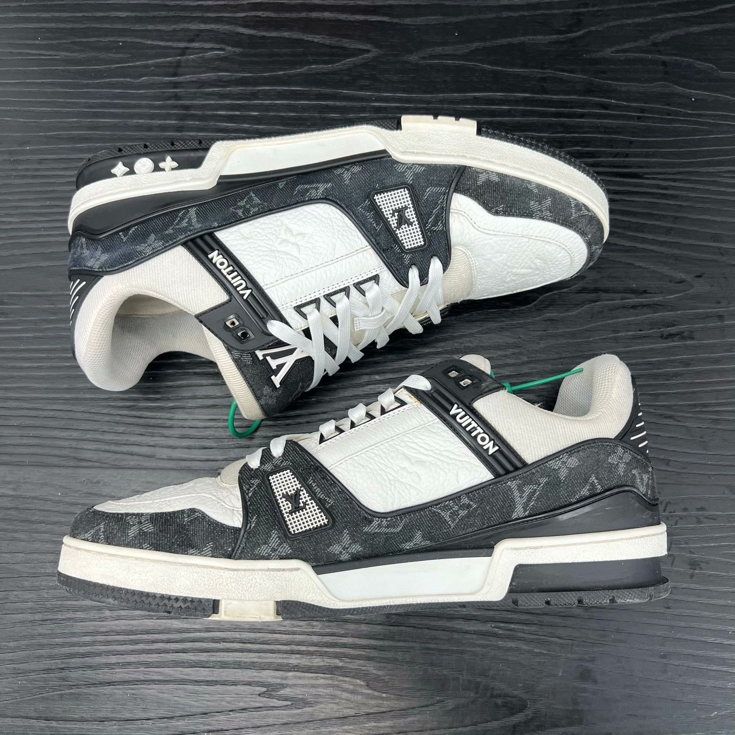 Louis Vuitton Louis Vuitton Training Denim Black Lowtop Sneakers 44 Men Size US 10.5 / EU 43-44 - 3 Thumbnail