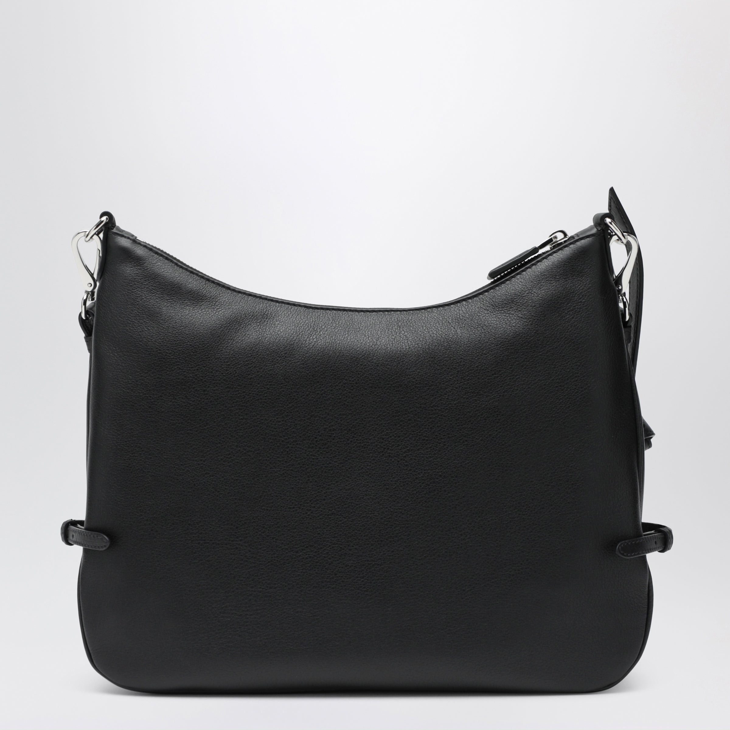 Prada Prada Prada Fold Large Black Leather Bag Size ONE SIZE - 2 Thumbnail