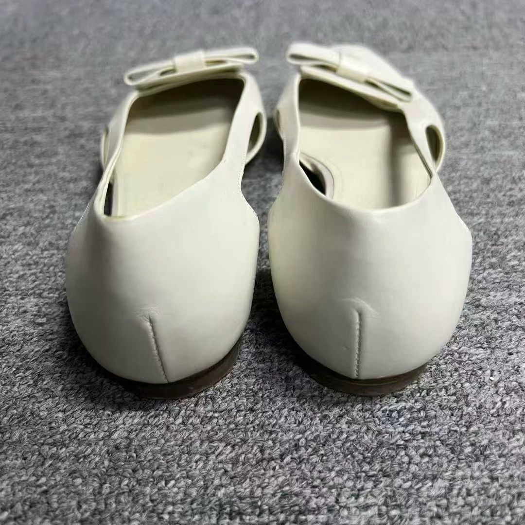 Salvatore Ferragamo Salvatore Ferragamo Leather White Lowtop Sneakers 6.5 Women Size US 6.5 / IT 36.5 - 3 Thumbnail