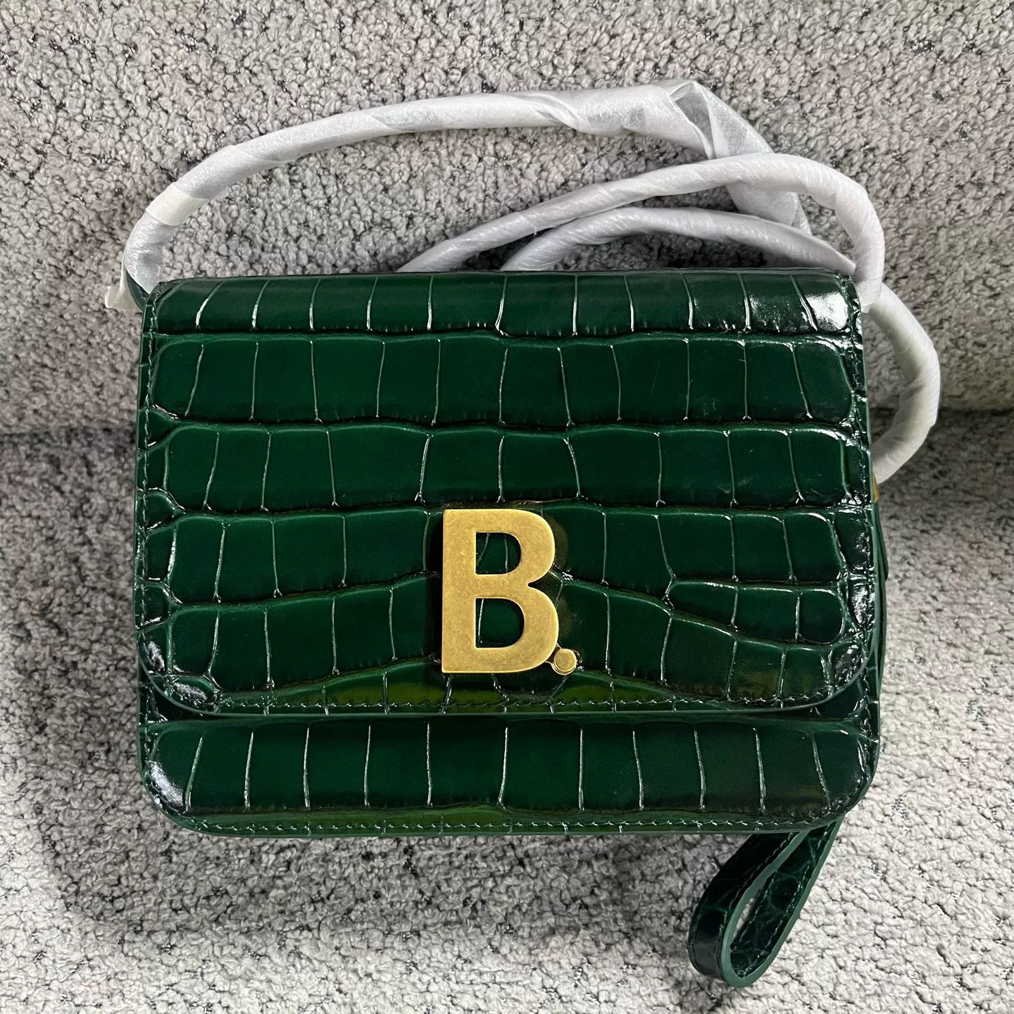 Balenciaga Balenciaga Retro Graphic Green Shoulder Bag Women Size ONE SIZE - 2 Thumbnail