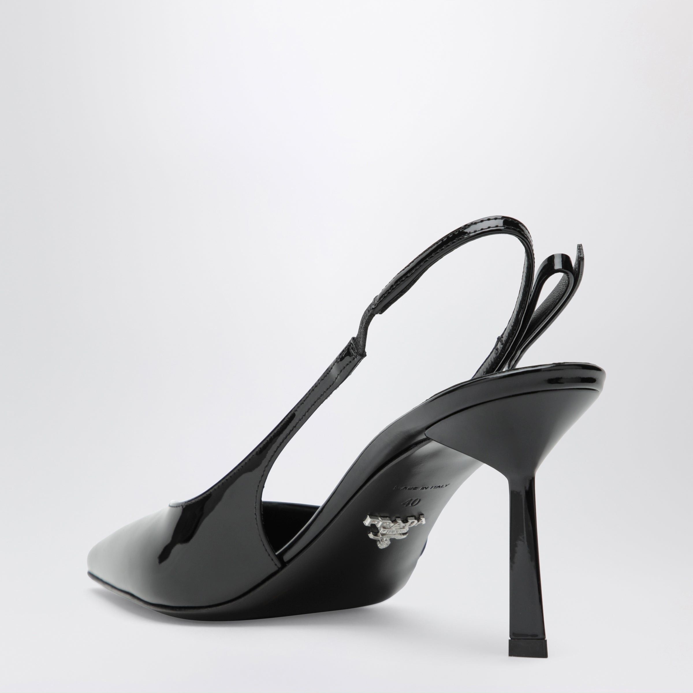 Prada Prada Black Patent Leather Pumps Size US 8 / IT 38 - 2 Thumbnail