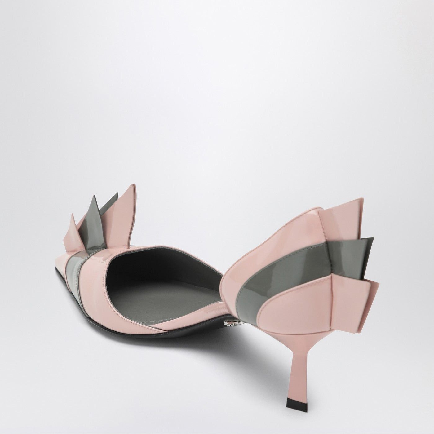 Prada Prada Patent Leather Pumps In Orchid/Steel Size US 7 / IT 37 - 2 Thumbnail