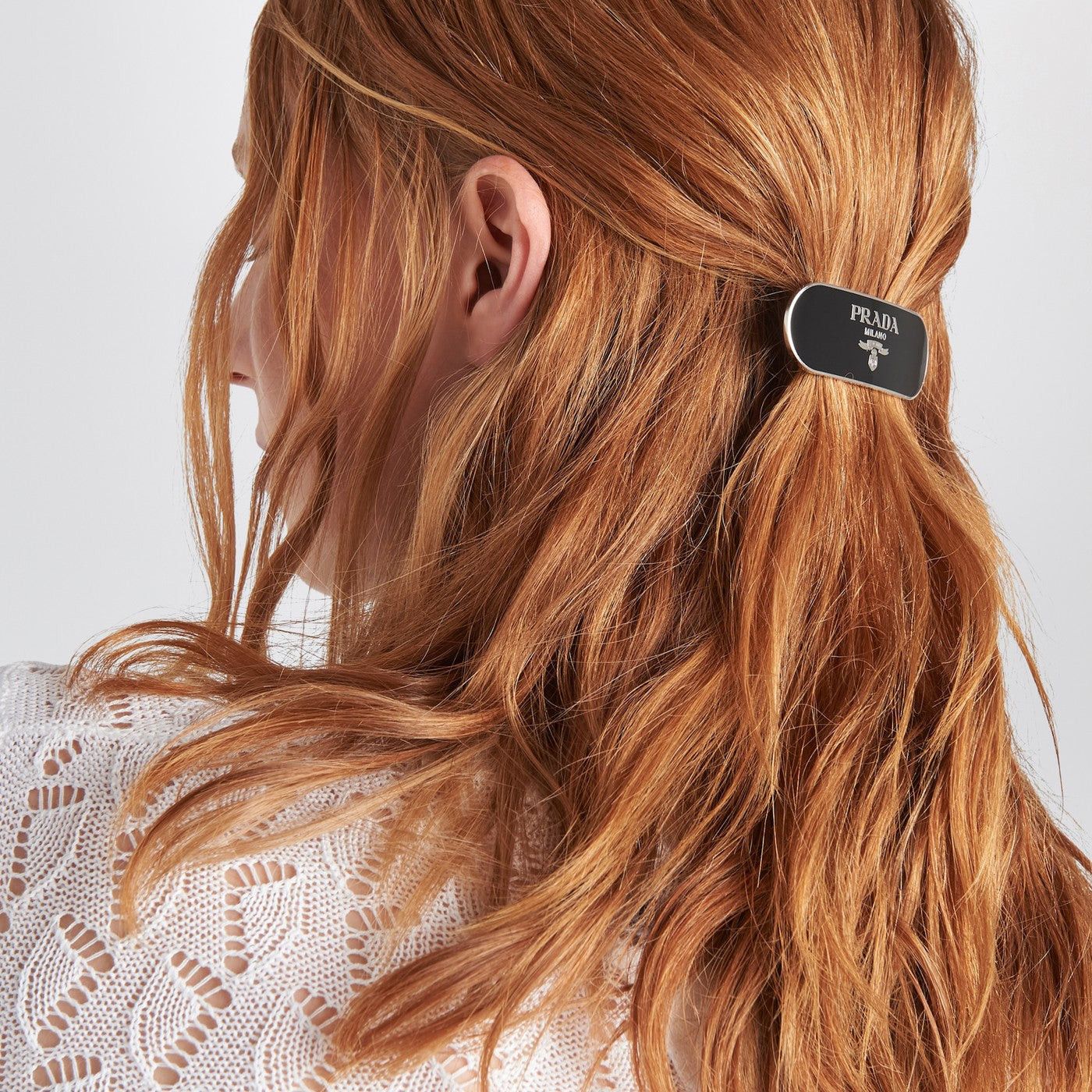 Prada Prada Black Metal Hair Clip Size ONE SIZE - 2 Thumbnail