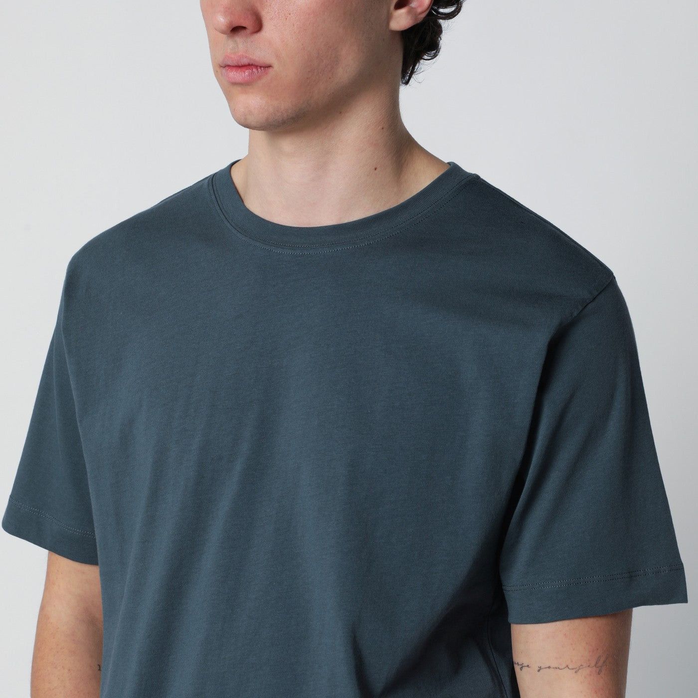Dries Van Noten Dries Van Noten Petrol Green Cotton T-Shirt Size US XL / EU 56 / 4 - 2 Thumbnail