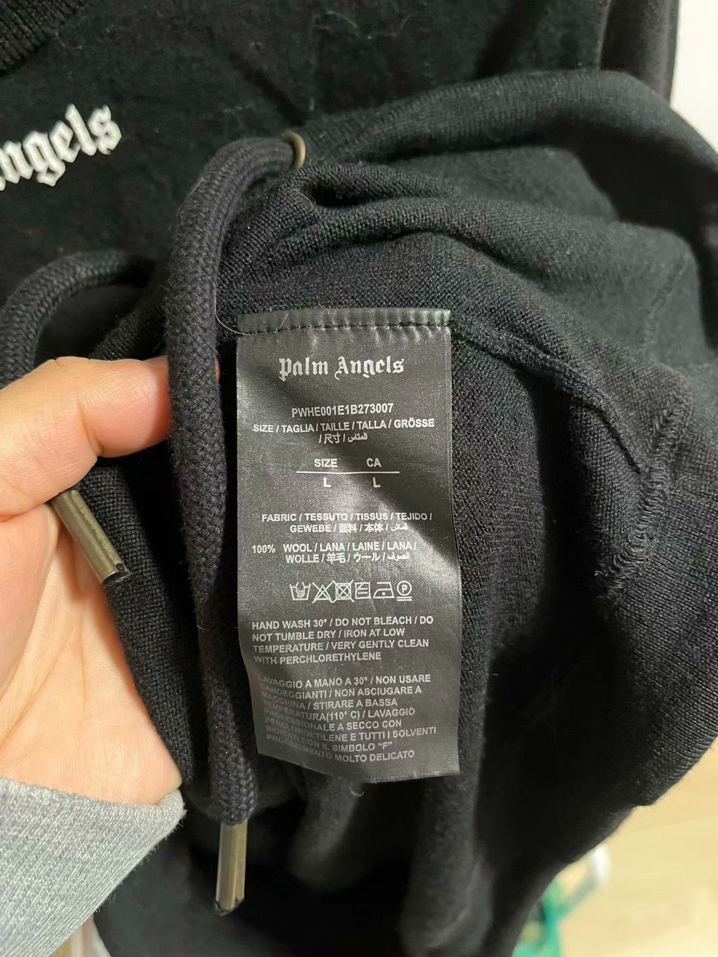 Palm Angels Palm Angels Retro Black Sweater L Men Size US L / EU 52-54 / 3 - 3 Thumbnail