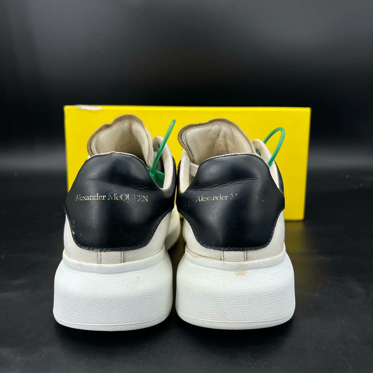 Alexander McQueen Alexander McQueen Leather Black Lowtop Sneakers 40 Men Size US 7.5 / EU 40-41 - 4 Thumbnail