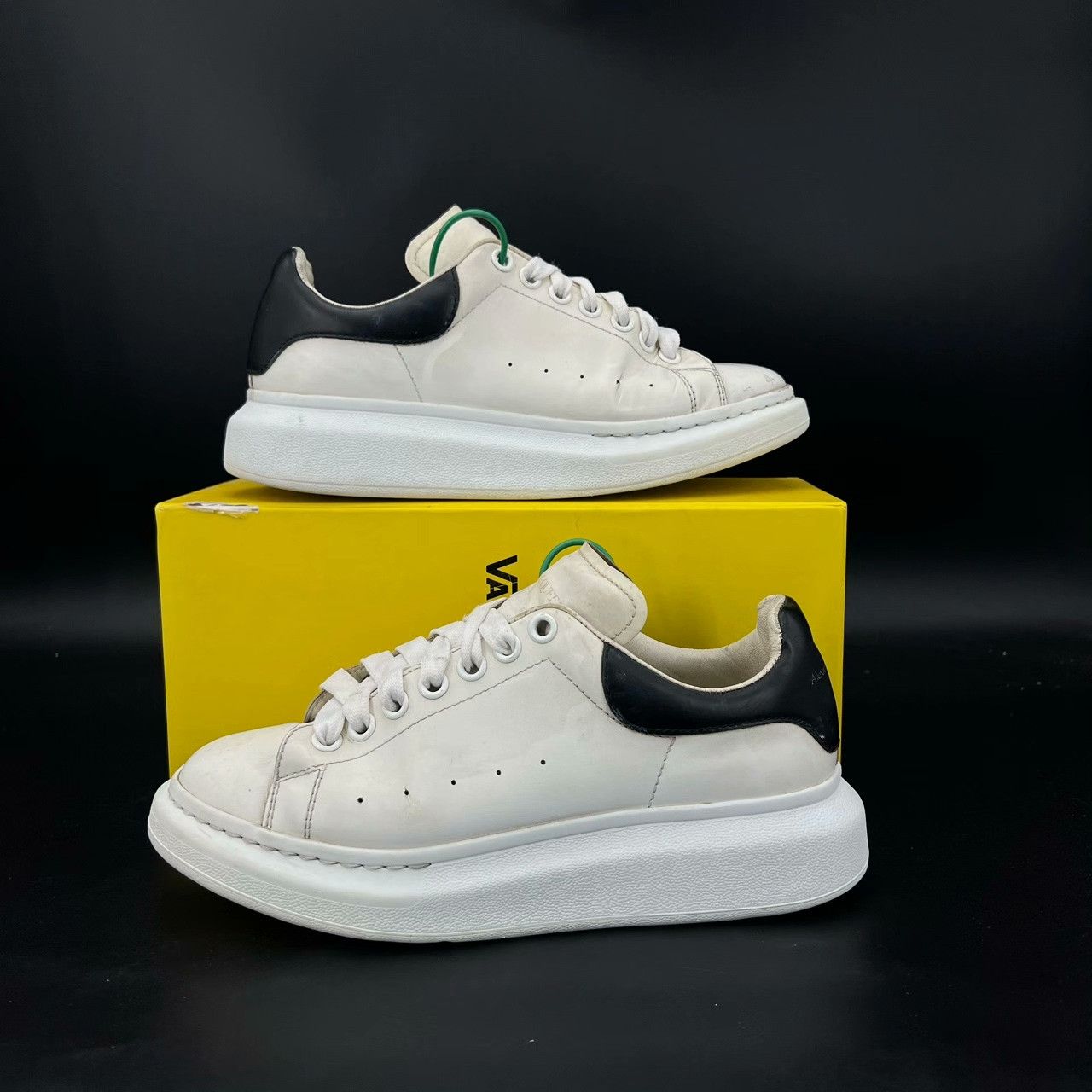 Alexander McQueen Alexander McQueen Leather Black Lowtop Sneakers 40 Men Size US 7.5 / EU 40-41 - 3 Thumbnail