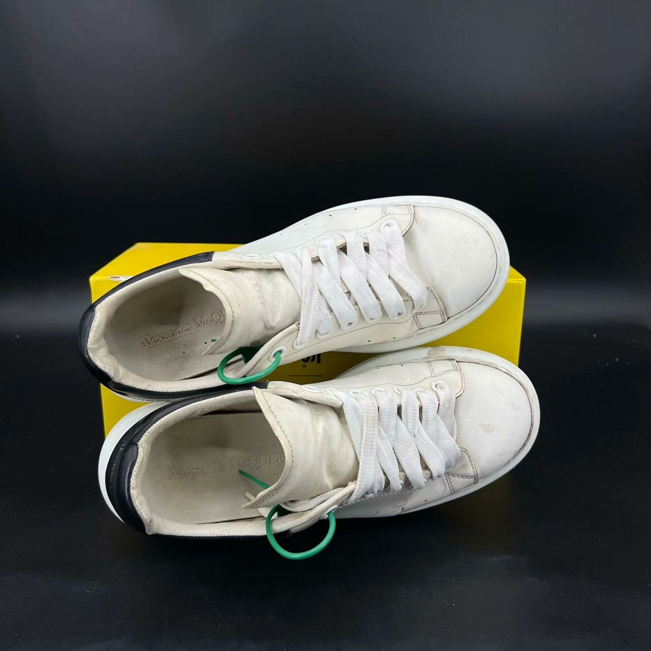 Alexander McQueen Alexander McQueen Leather Black Lowtop Sneakers 40 Men Size US 7.5 / EU 40-41 - 8 Thumbnail