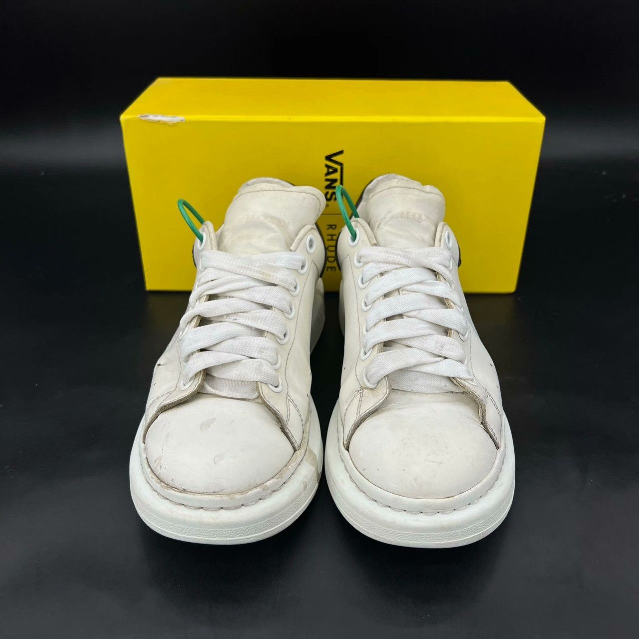 Alexander McQueen Alexander McQueen Leather Black Lowtop Sneakers 40 Men Size US 7.5 / EU 40-41 - 6 Thumbnail