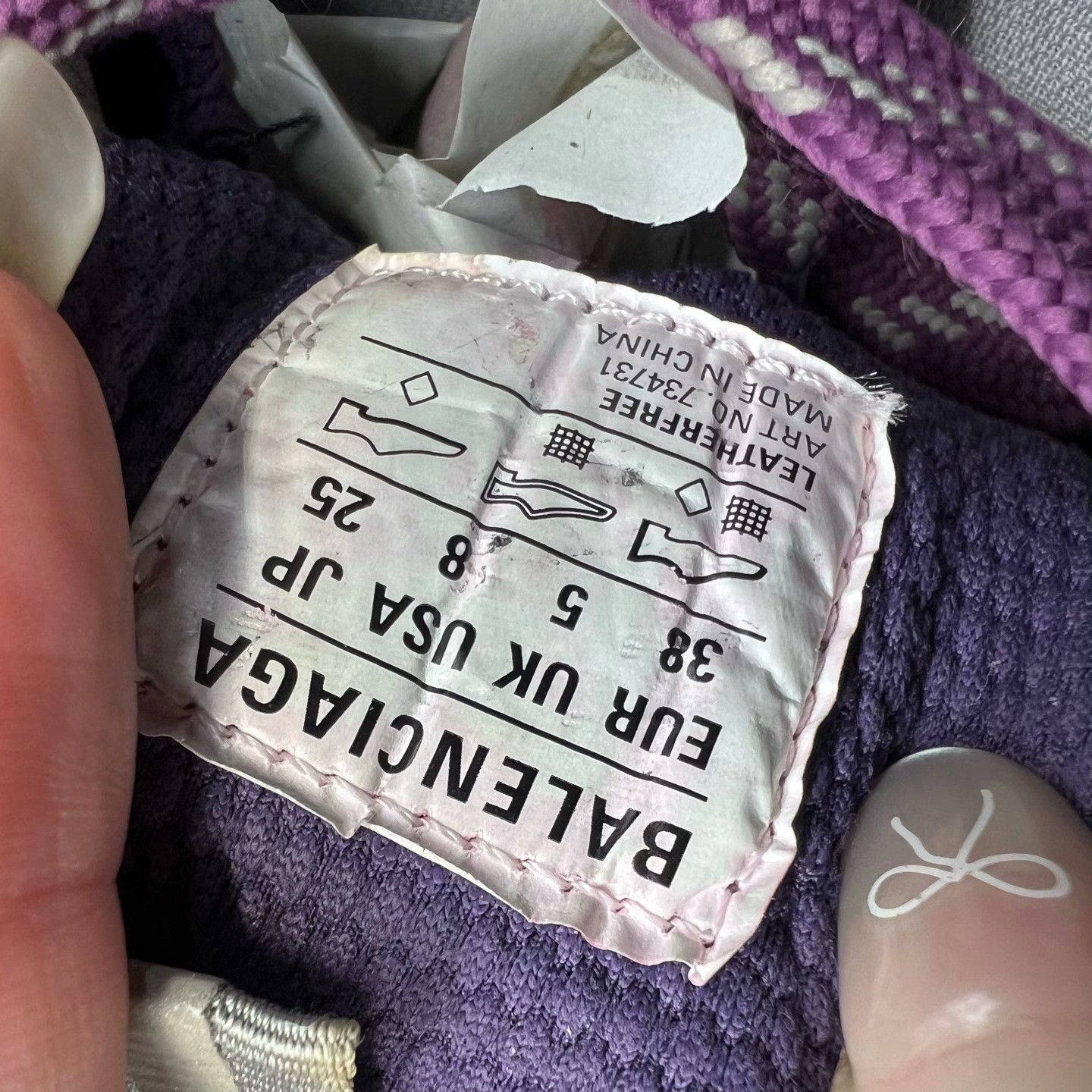 Balenciaga Balenciaga Purple Lowtop Sneakers XXXL Men Size US 10 / EU 43 - 5 Thumbnail
