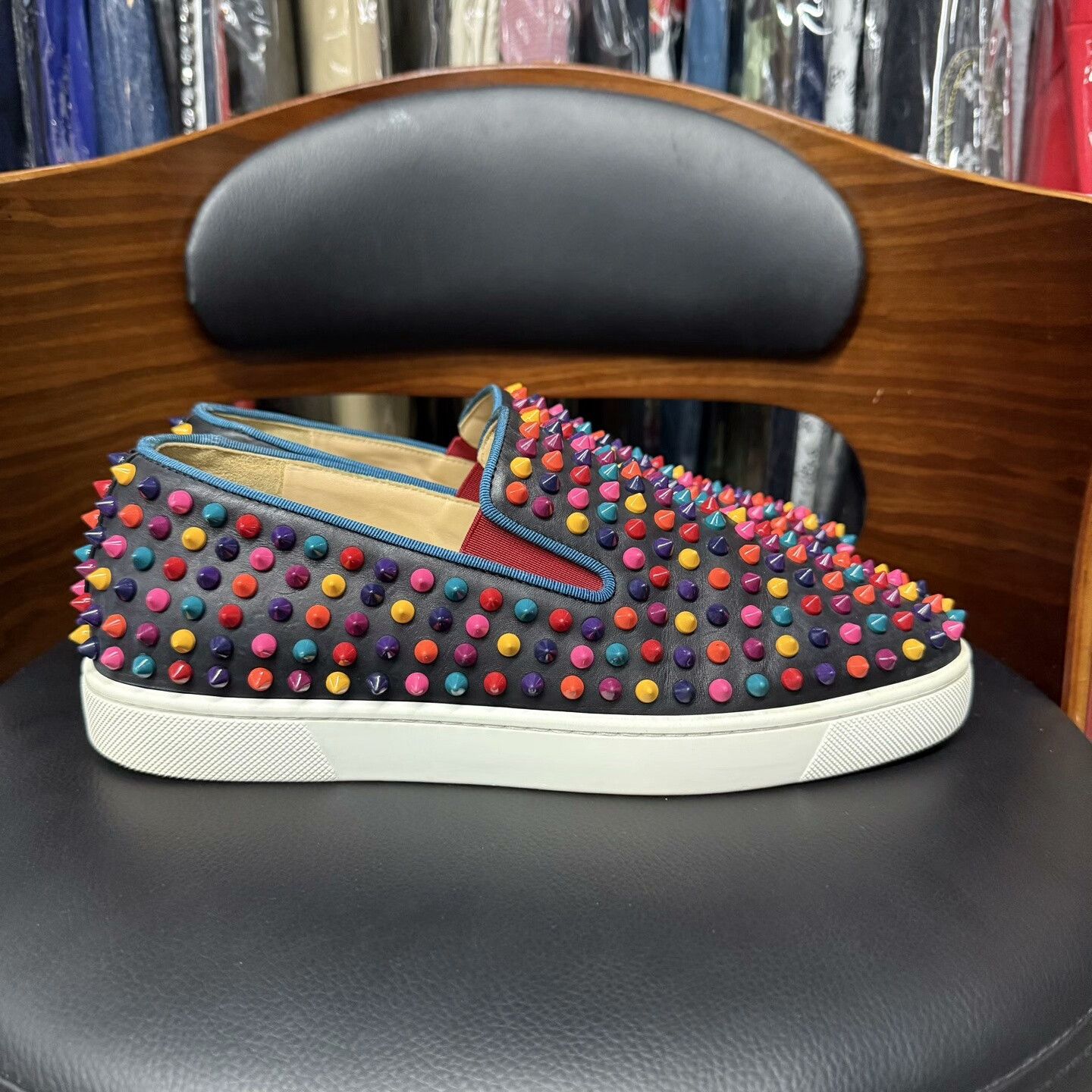 Christian Louboutin Christian Louboutin Rainbow Multi Lowtop Sneakers 41 Men Size US 8.5 / EU 41-42 - 4 Thumbnail