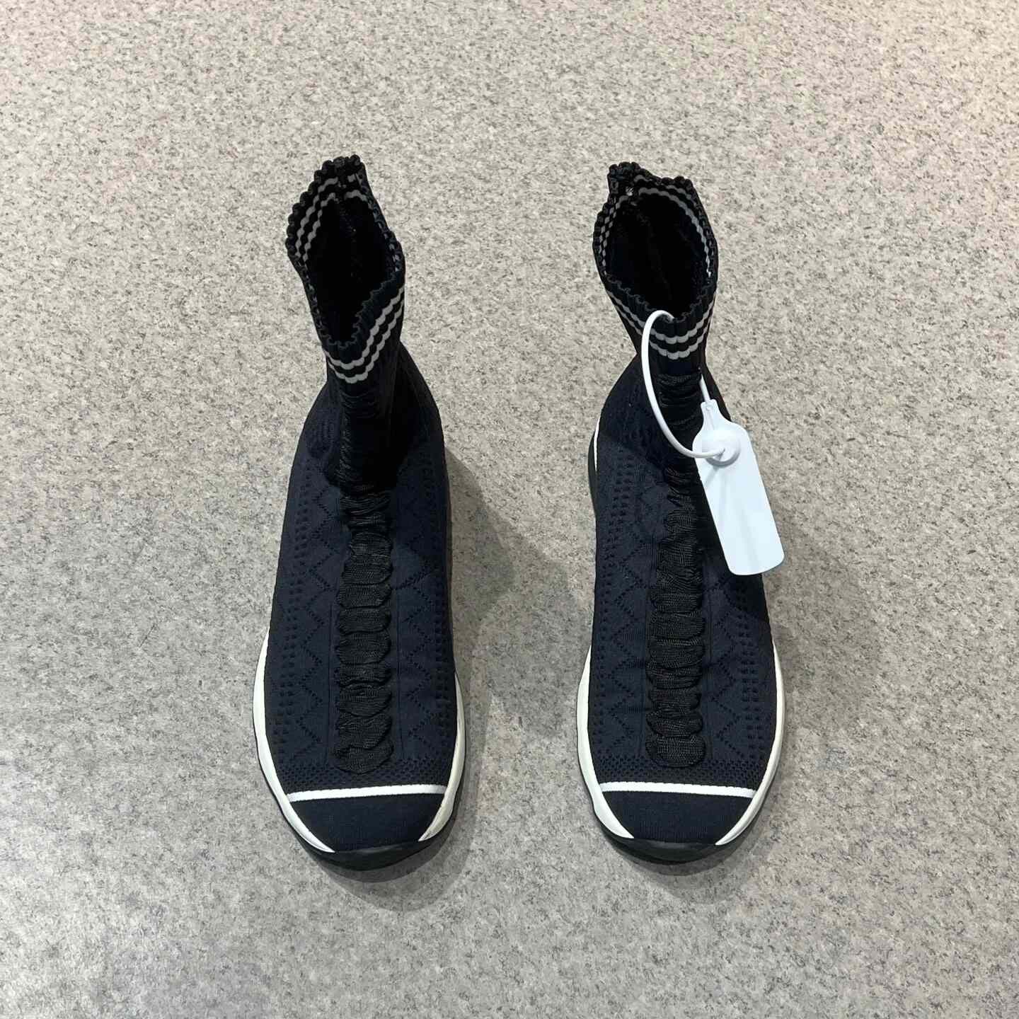 Fendi Fendi Knit Cropped Hitop Sneakers 39 Men Size US 6.5 / EU 39-40 - 5 Thumbnail
