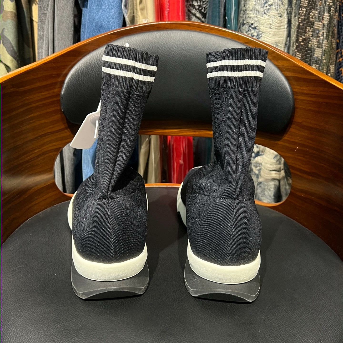 Fendi Fendi Knit Cropped Hitop Sneakers 39 Men Size US 6.5 / EU 39-40 - 3 Thumbnail