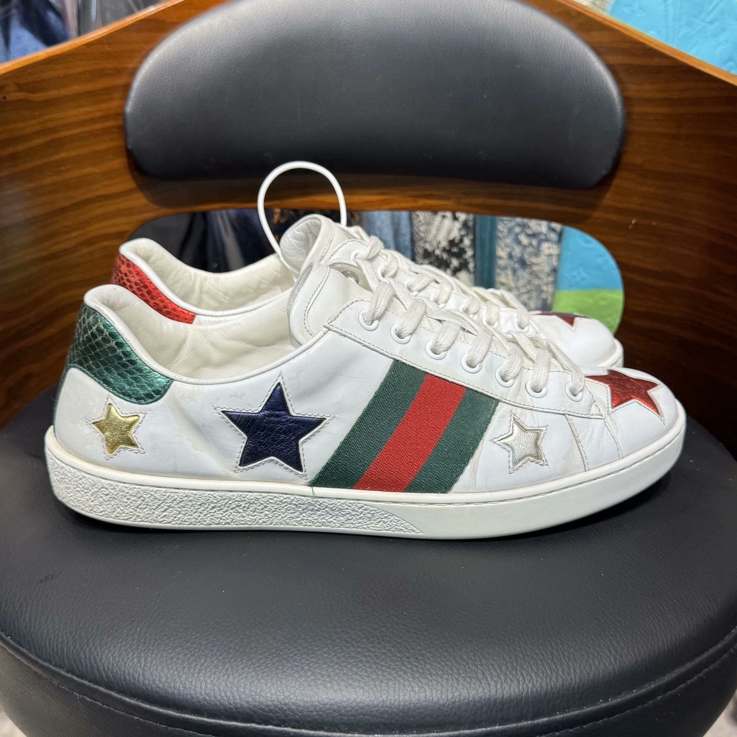 Gucci Gucci White Lowtop Sneakers 42 Men Size US 9 / EU 42 - 4 Thumbnail